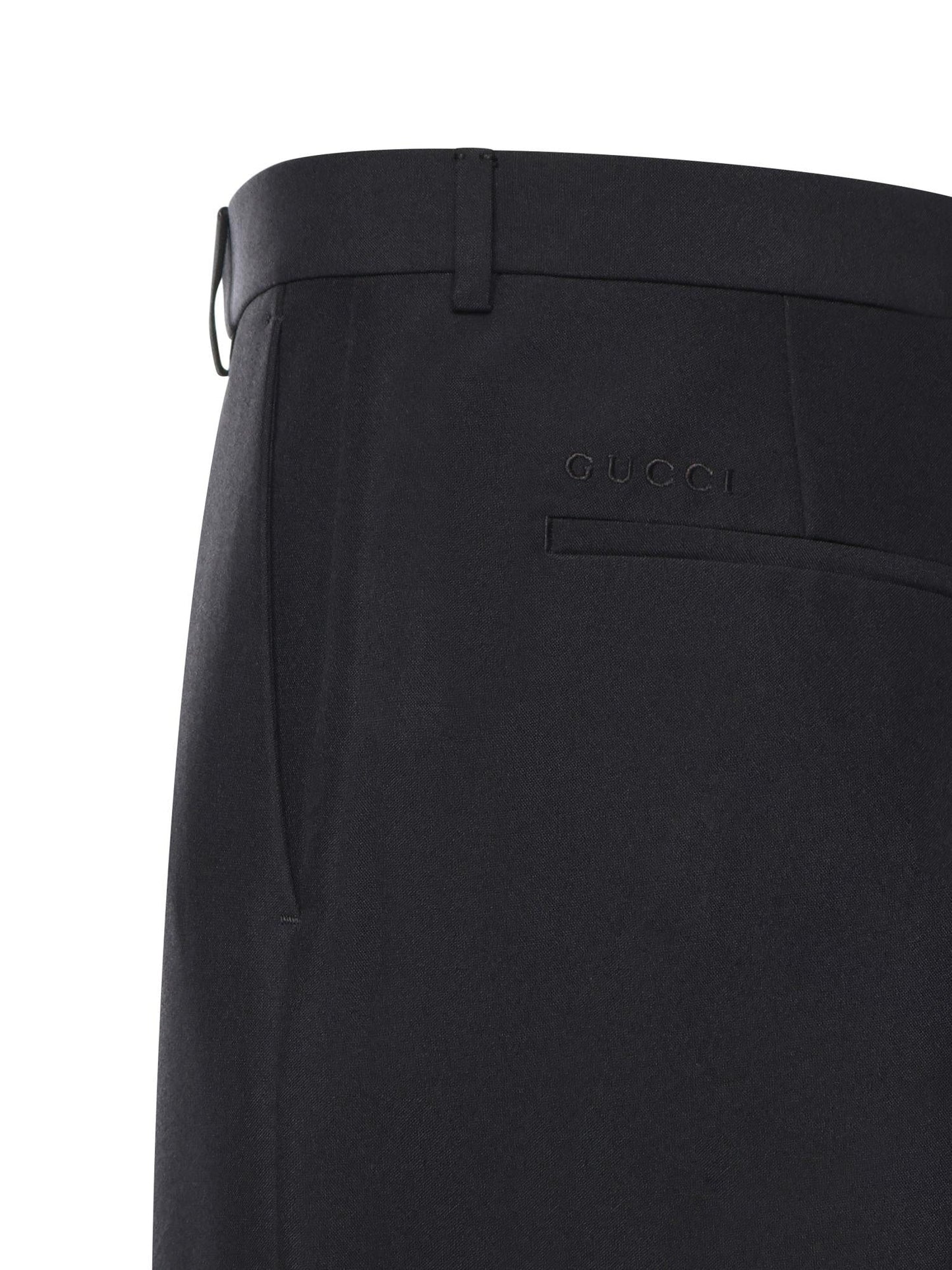 Pantalone in twill di seta