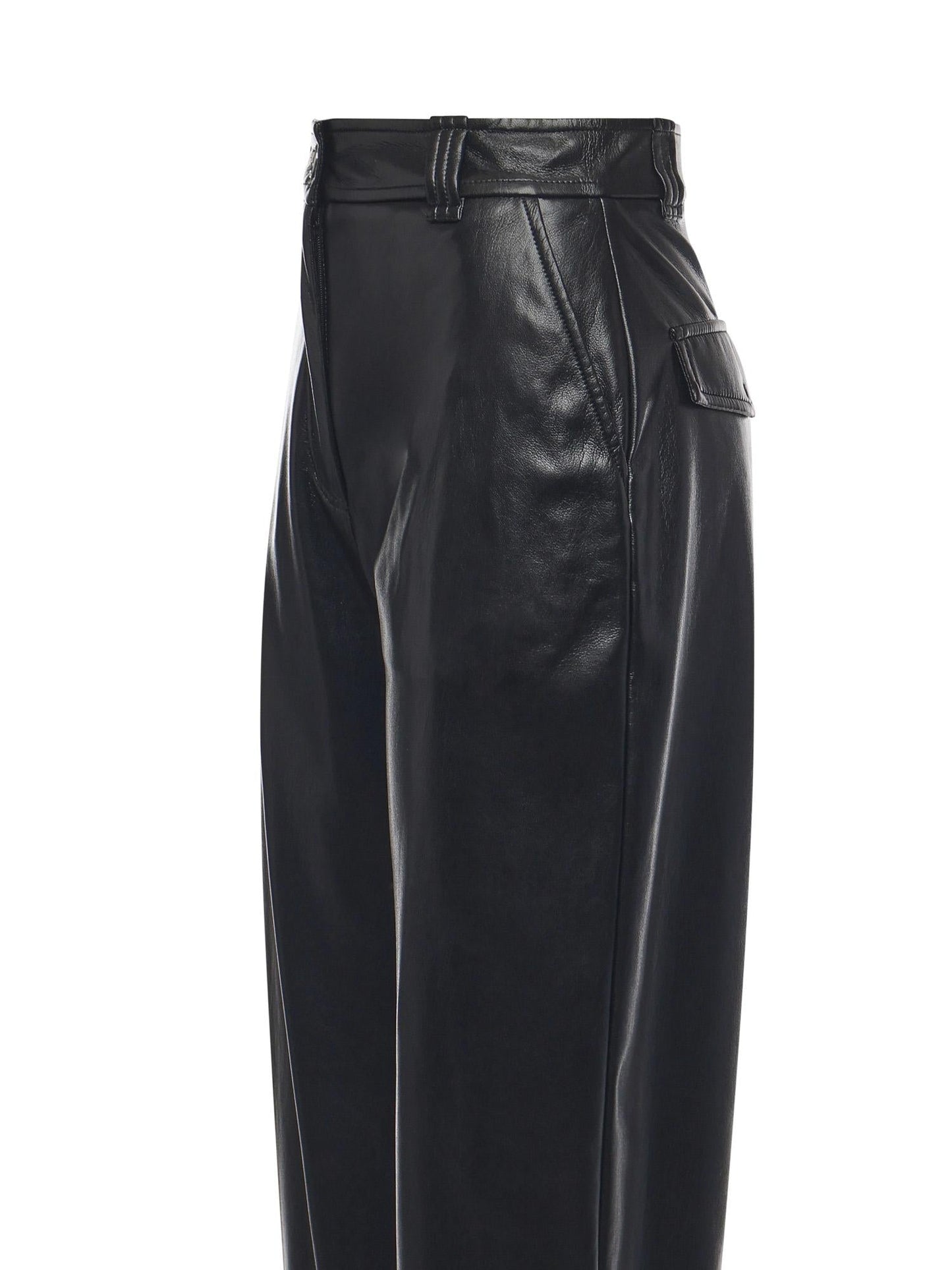 Pantaloni balloon effetto pelle soft touch