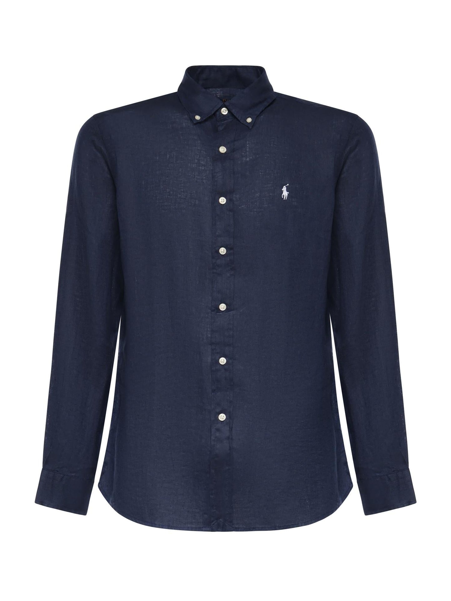 Camicia in lino con logo
