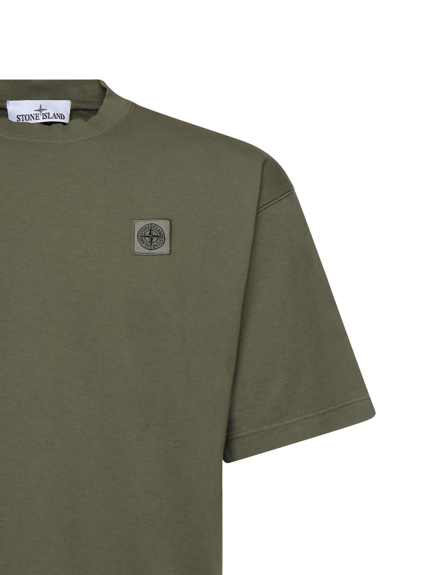 T-shirt con patch Compass in jersey di cotone