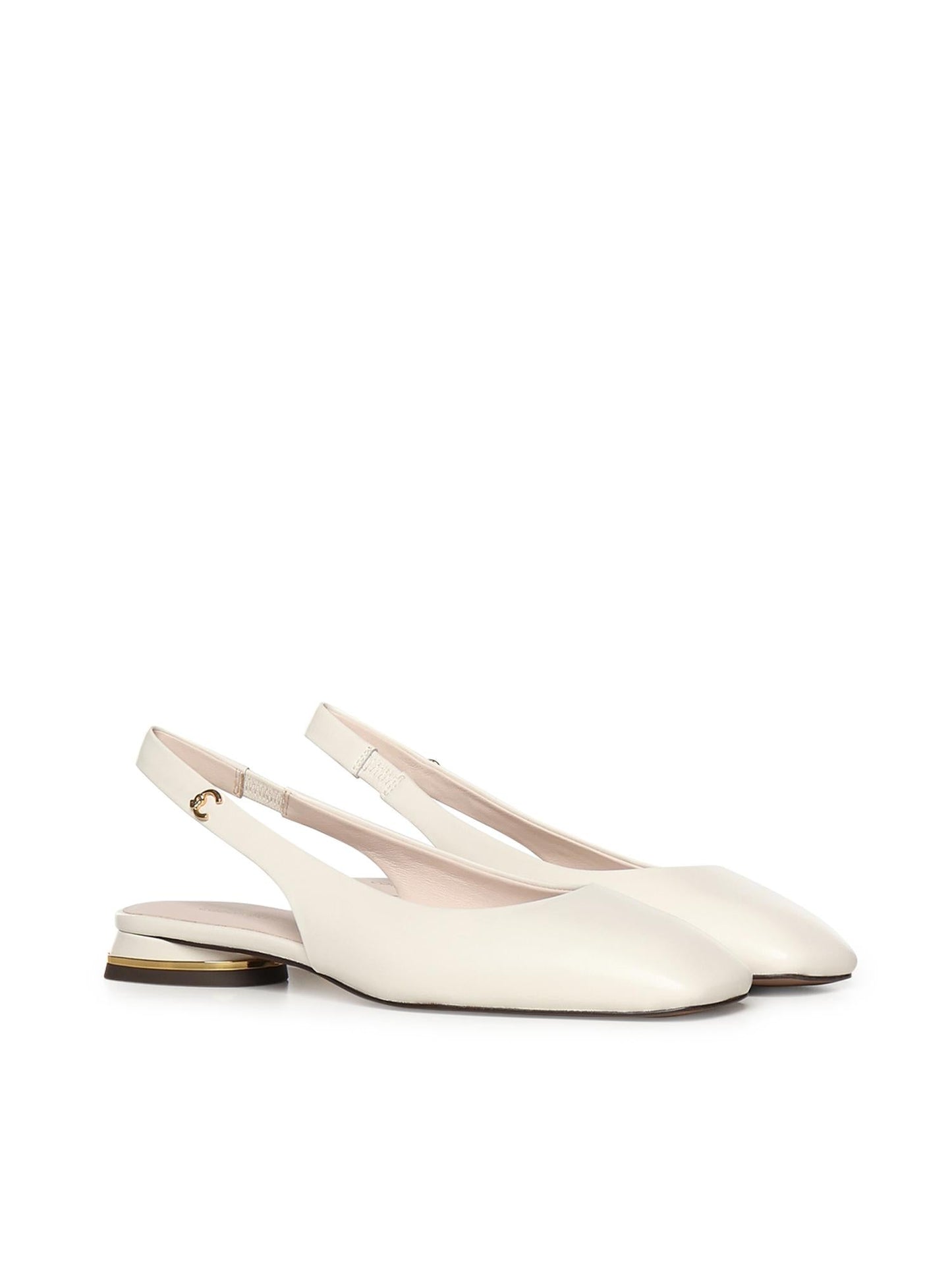 Ballerine slingback in pelle