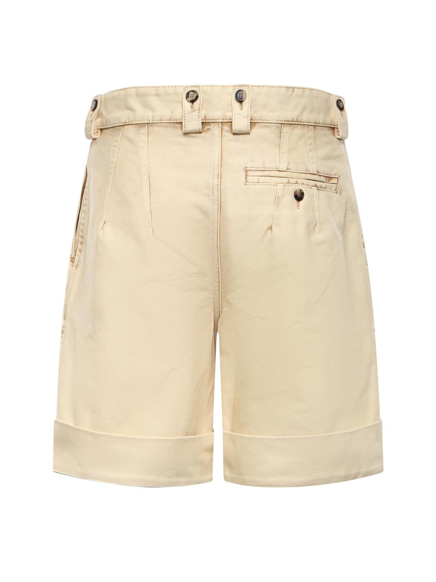 Short con risvolto in cotone