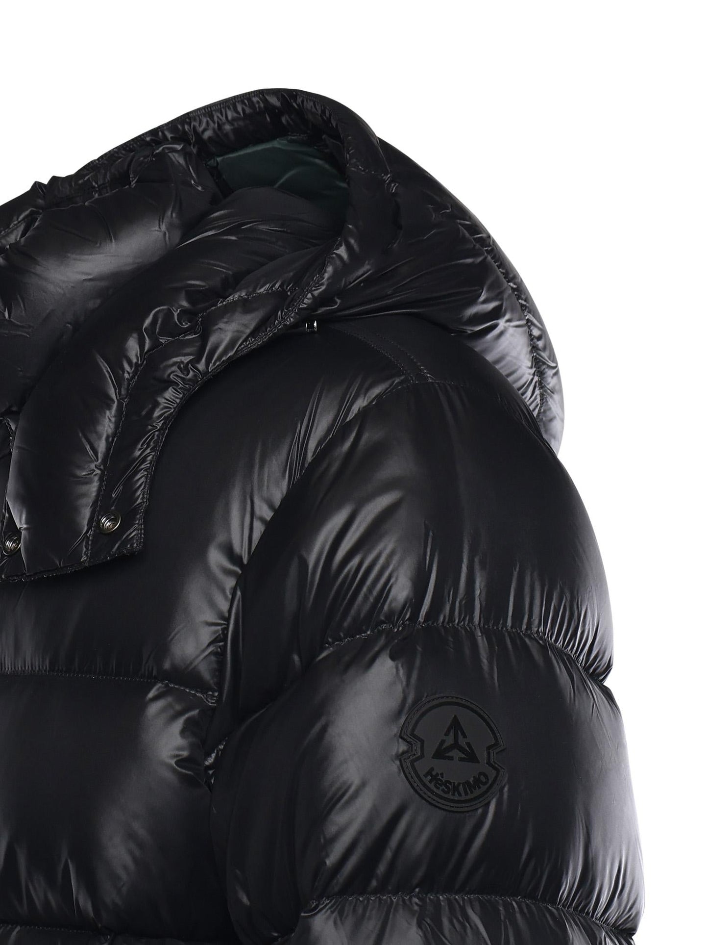 Piumino in nylon con logo