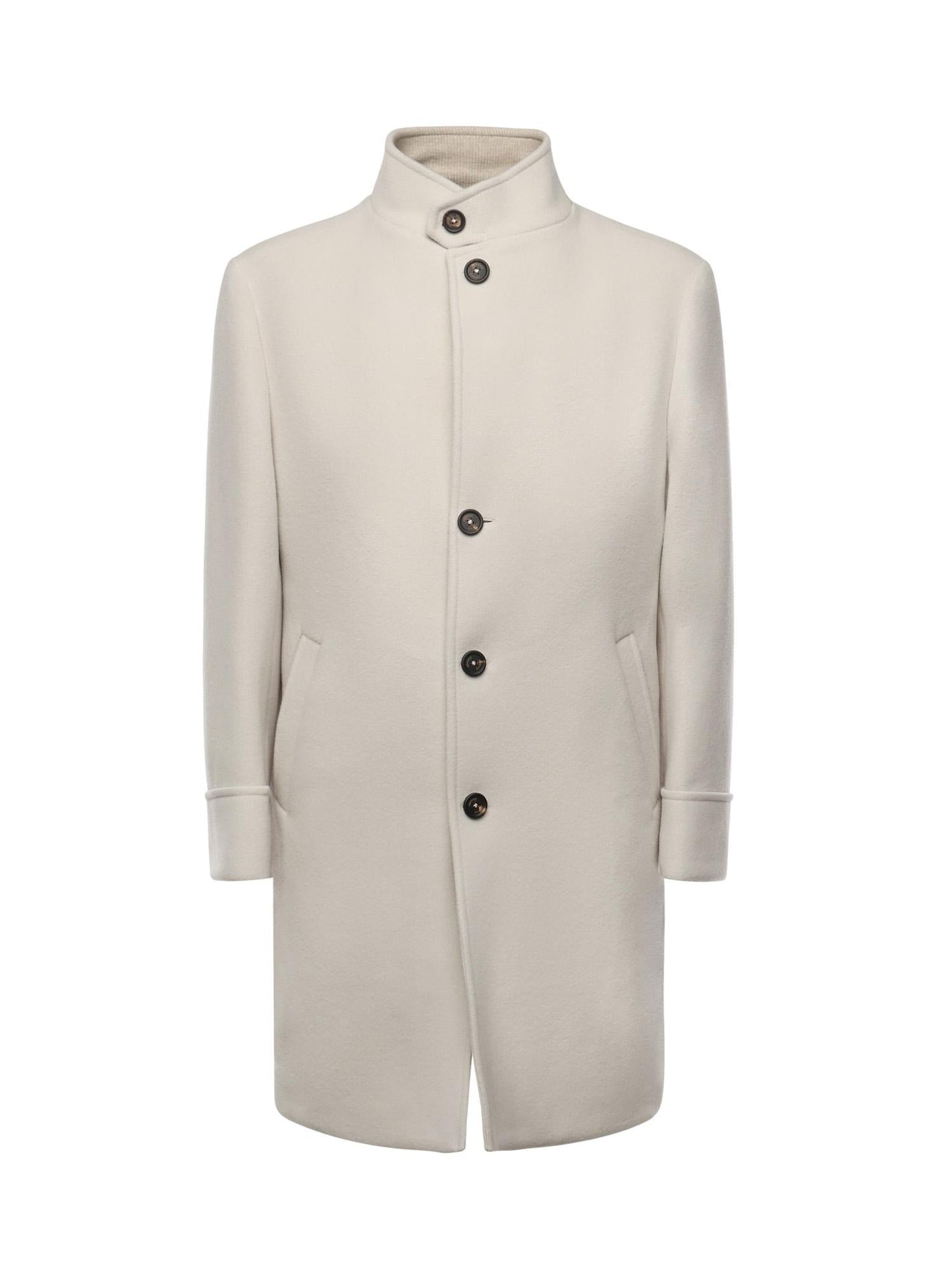 Cappotto monopetto in lana