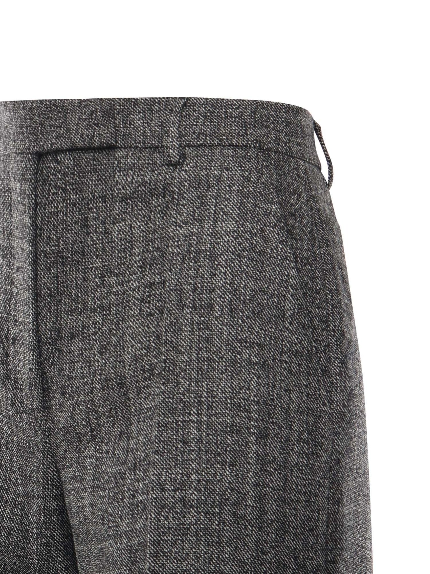 Pantaloni in wool mouline'