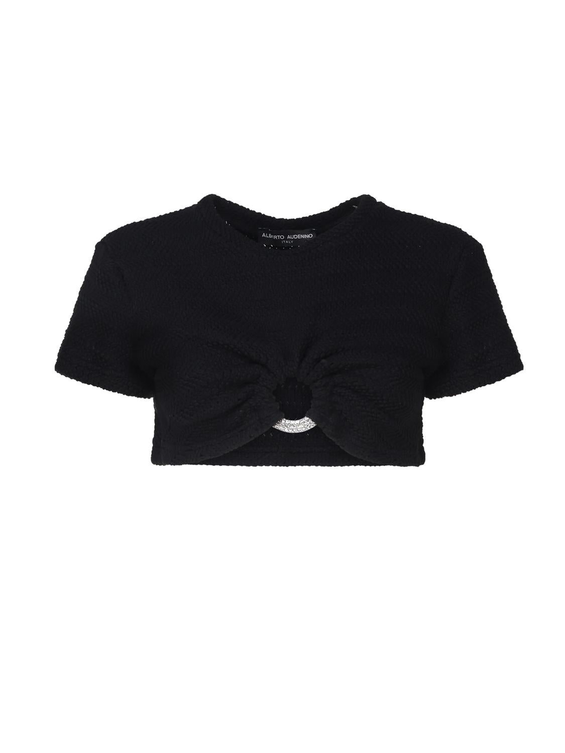 Maglia cropped con dettaglio cut- out