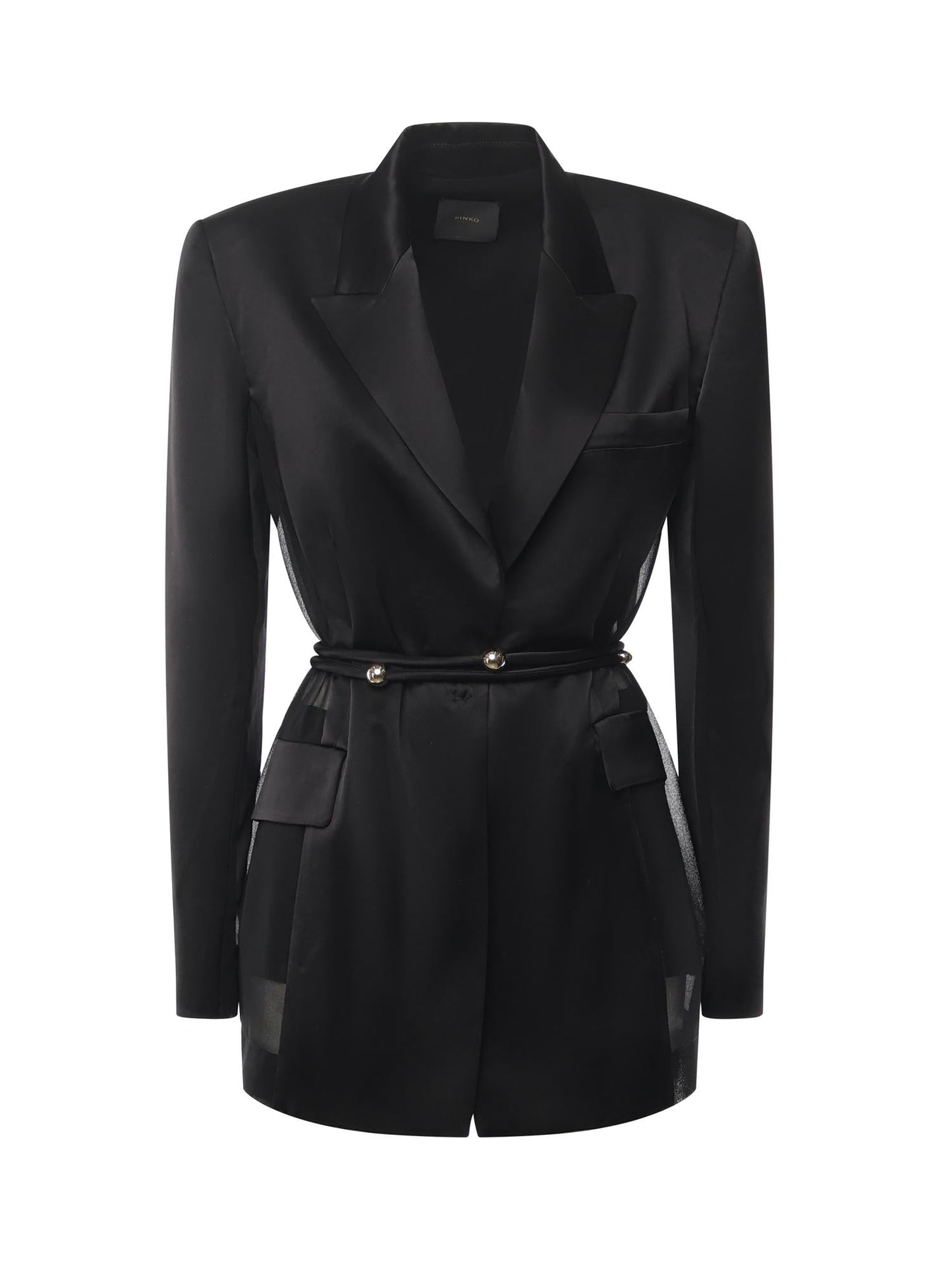 Blazer in satin lucido