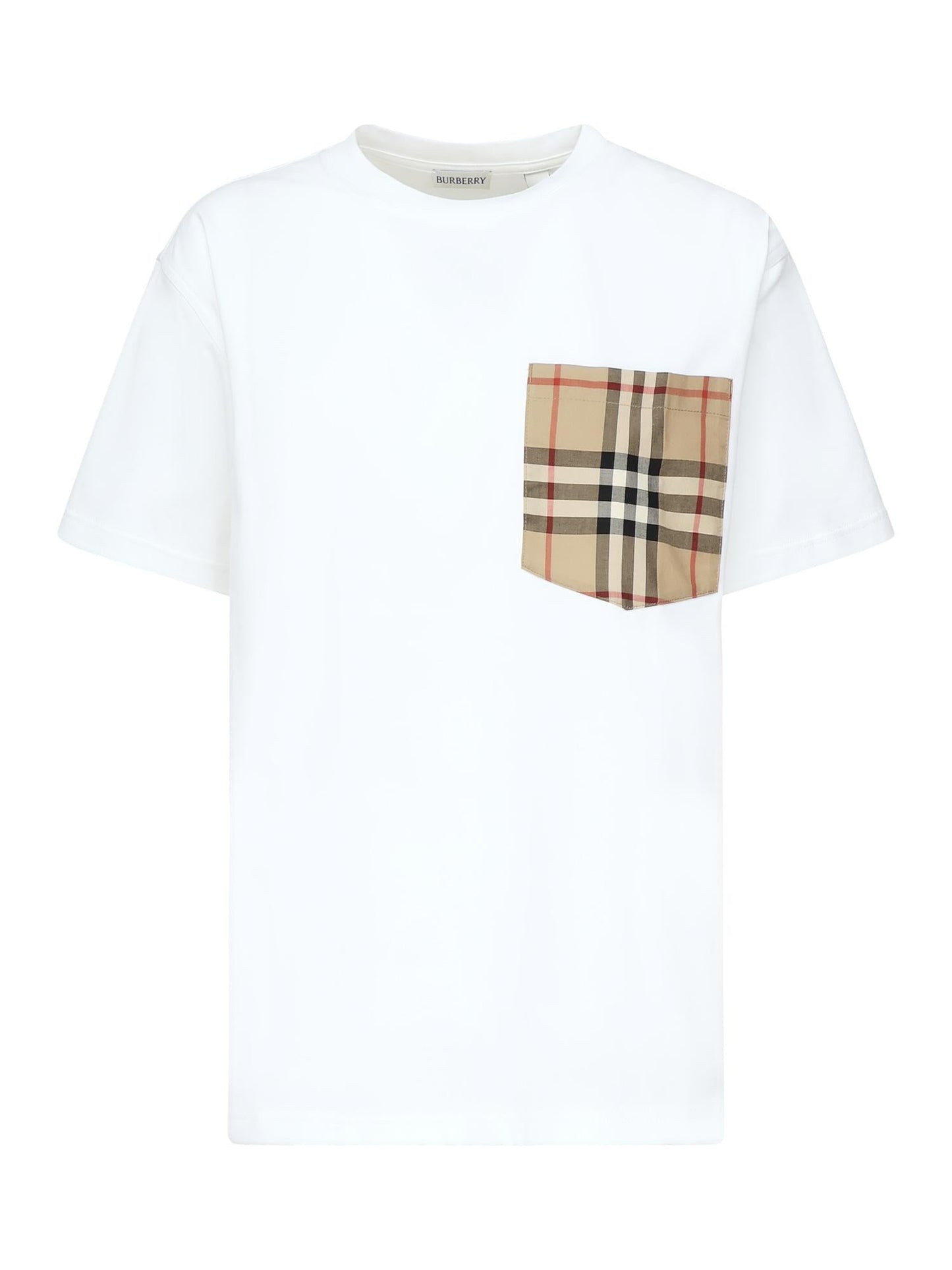 T-shirt con tasca 'Check'