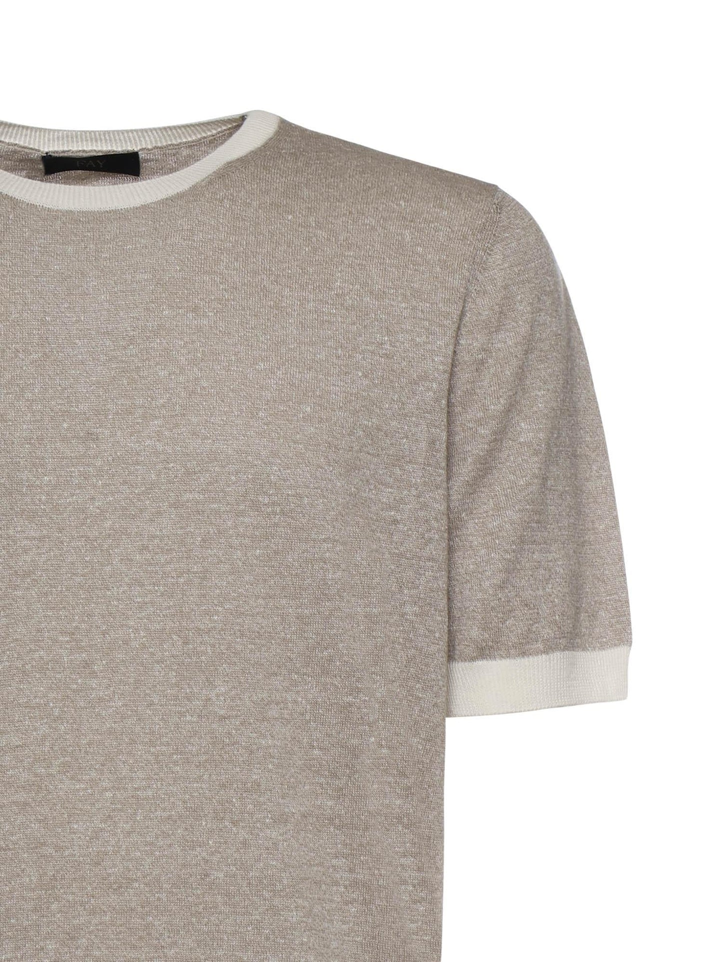 T-shirt in lino e cotone
