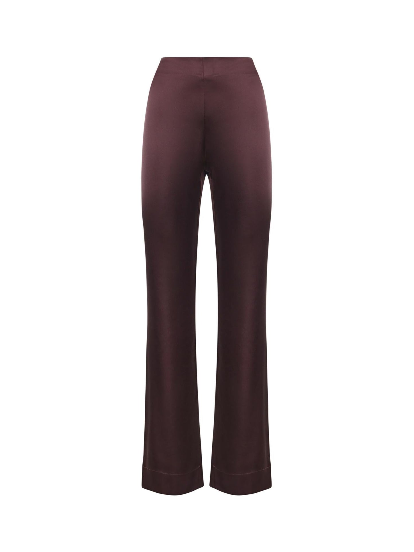 Pantaloni svasati in satin