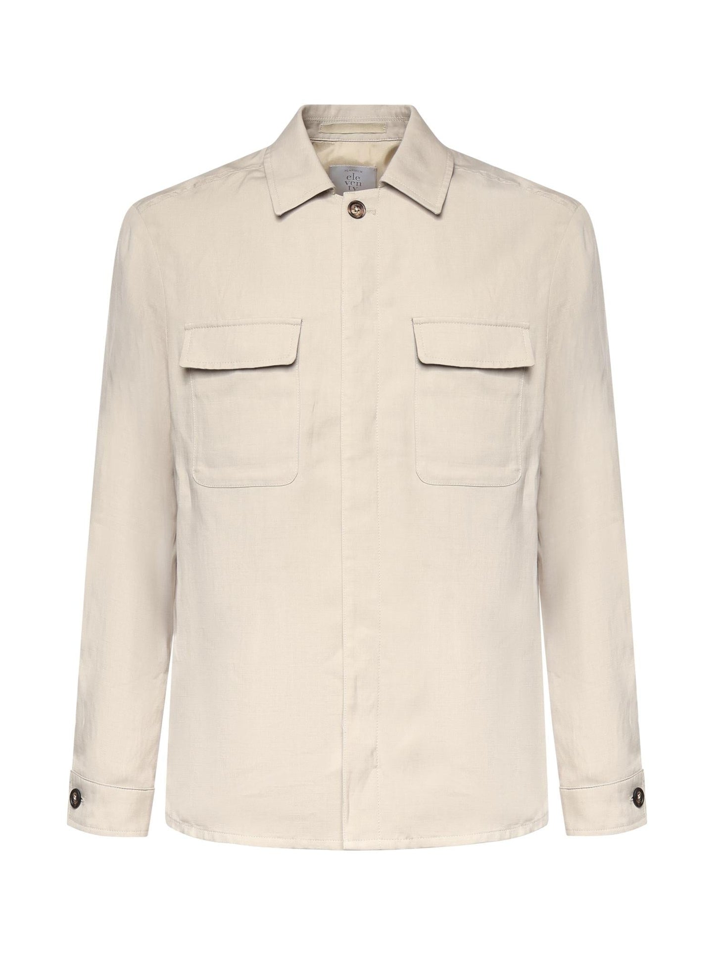 Overshirt in lyocell e lino