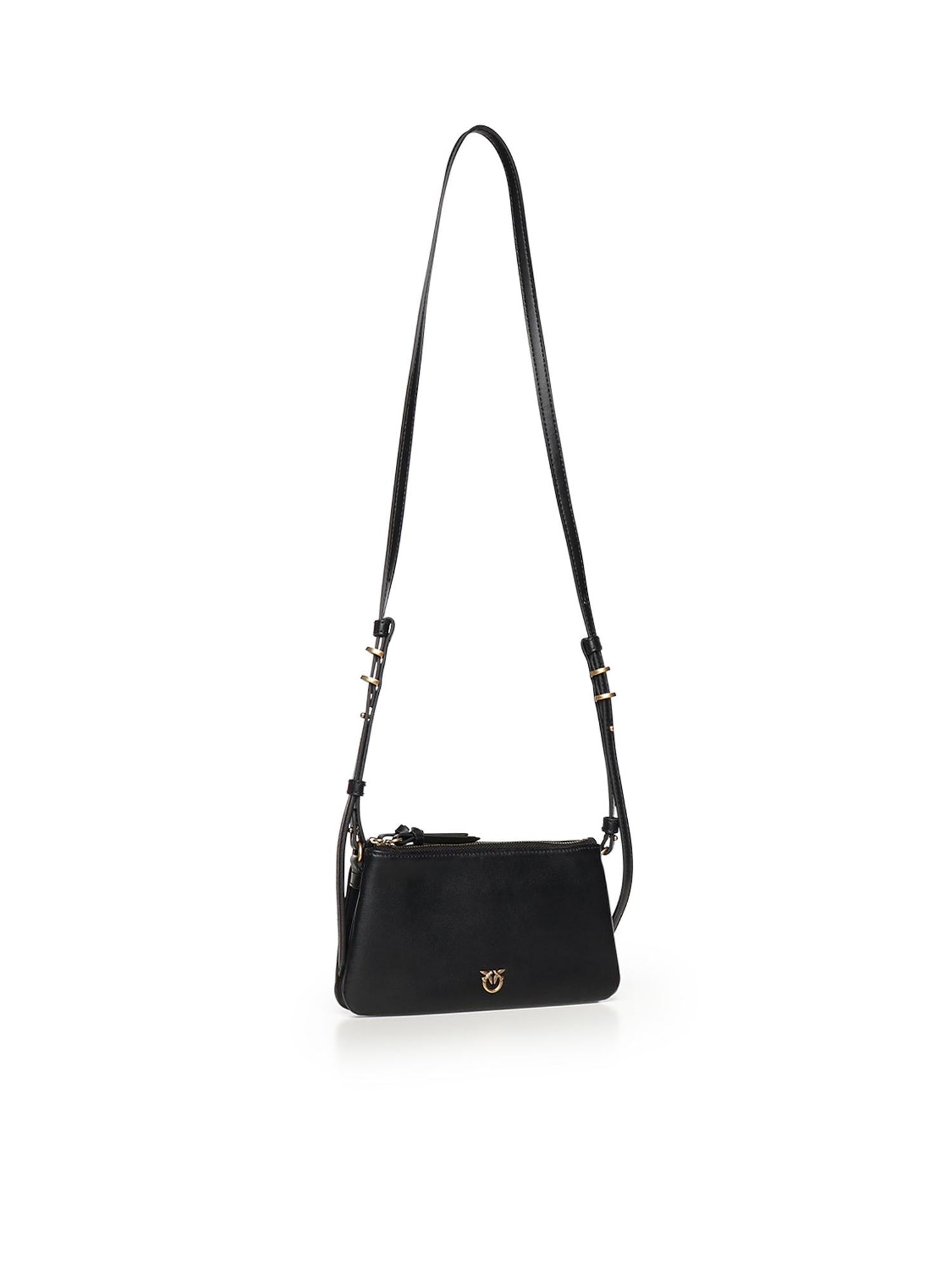 Borsa a tracolla Mini Double Bag in pelle
