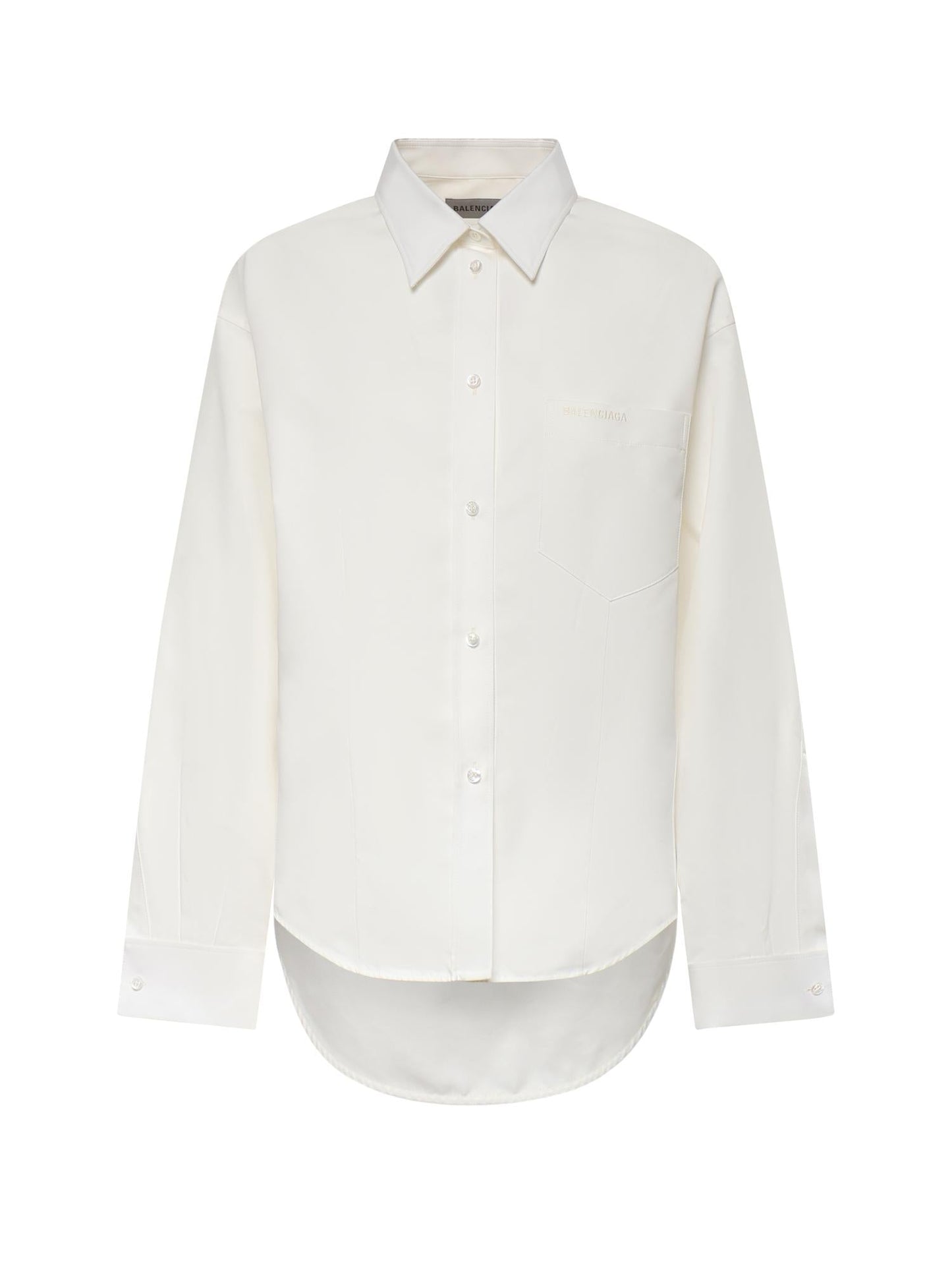 Camicia Classica in popeline di seta e organza di cotone