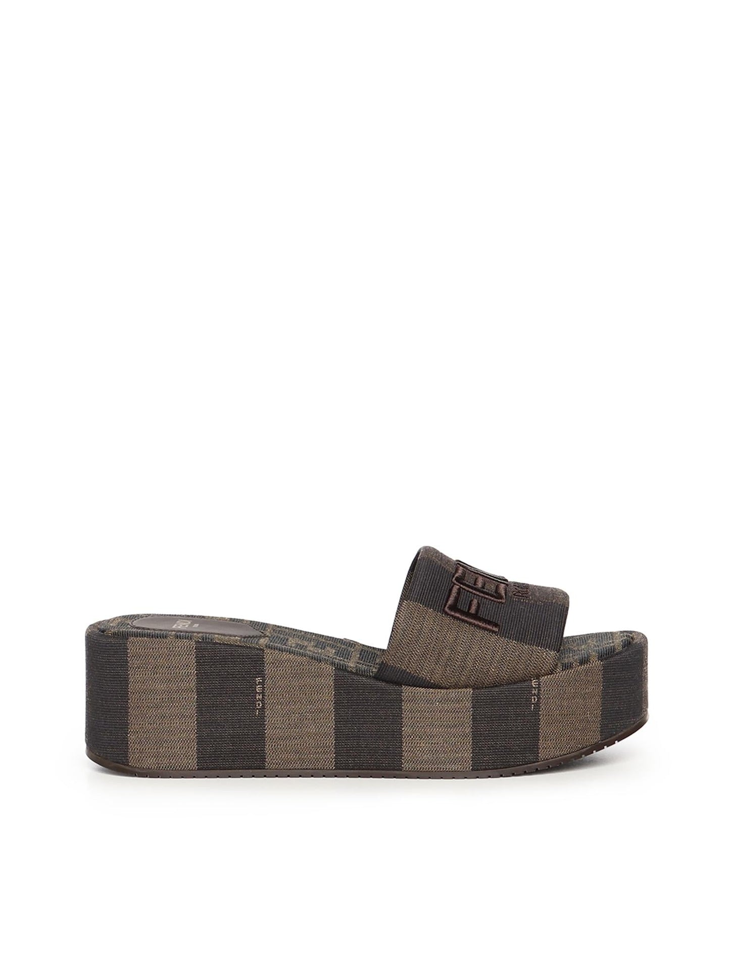 Flatform Fendi Sunshine in tessuto