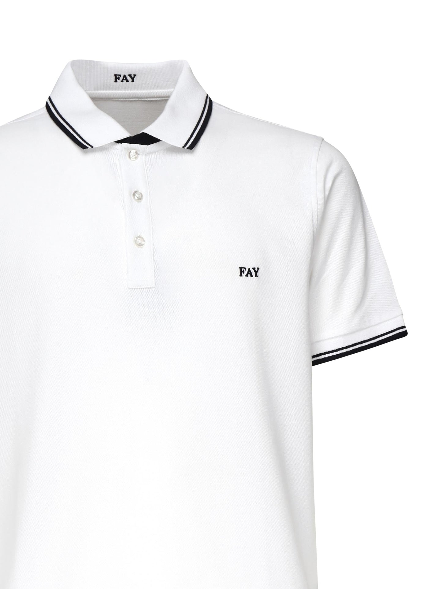 Polo in piqué con righe
