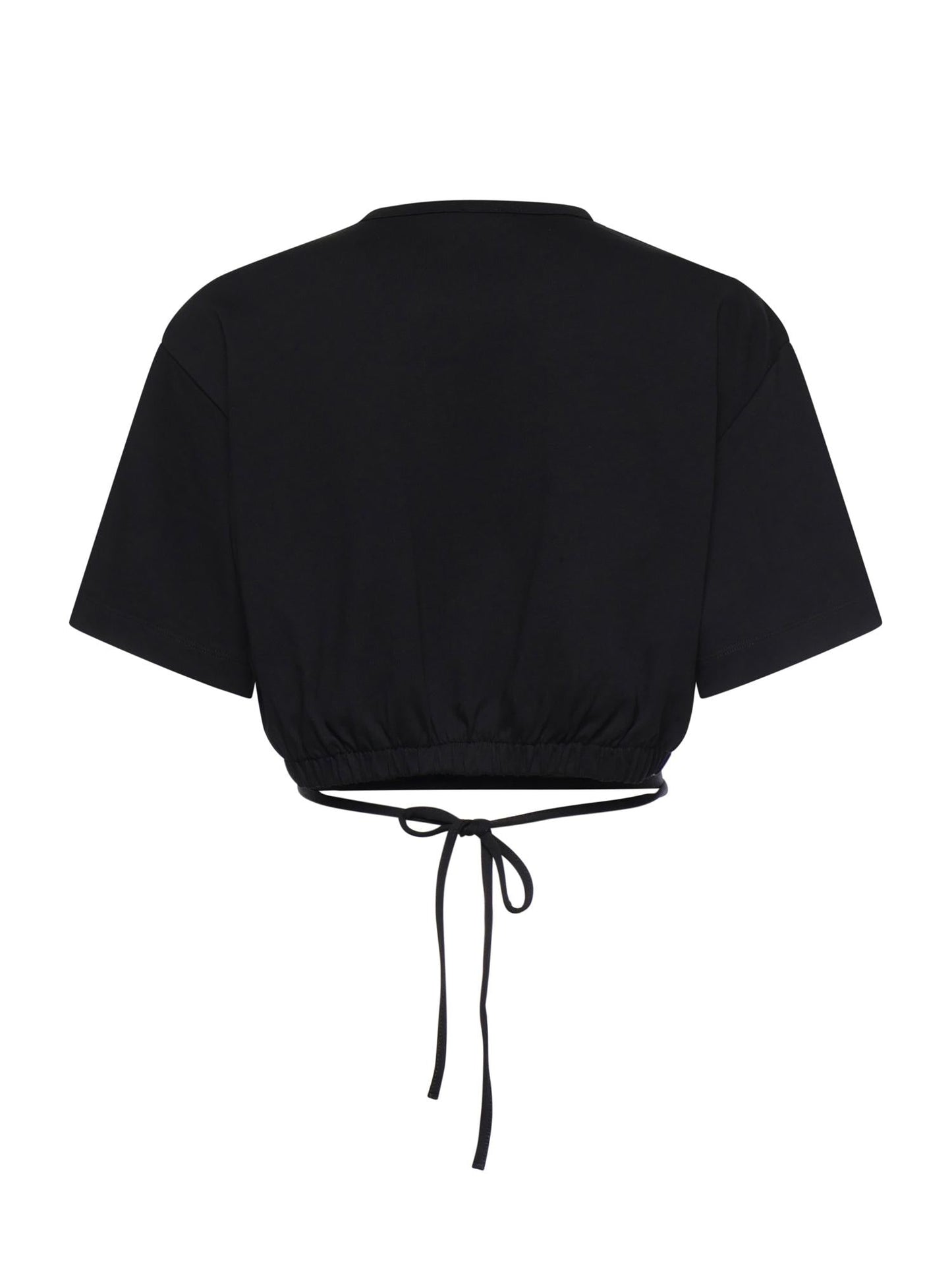 T-shirt cropped in jersey