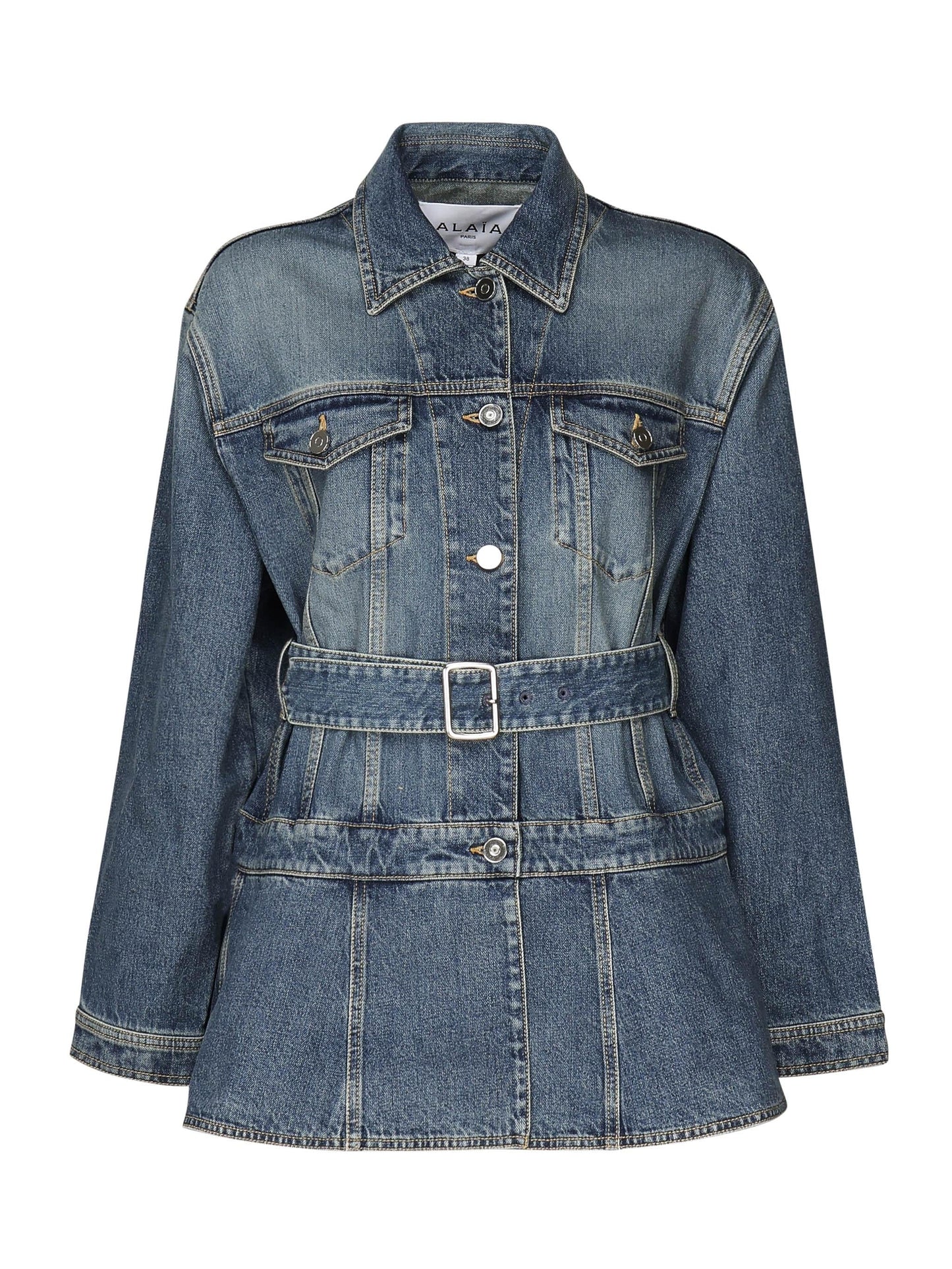 Giacca in denim con baschina