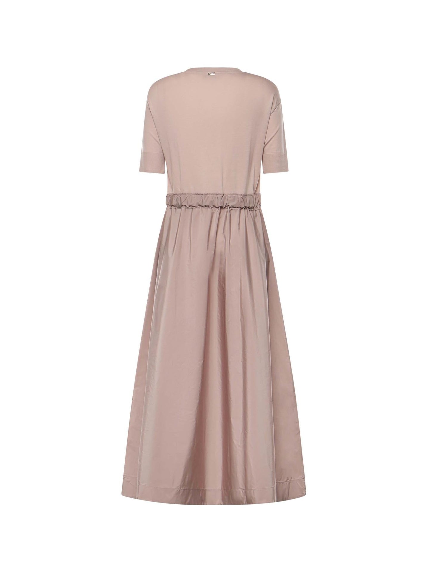 Abito in glam knit effect e techno
