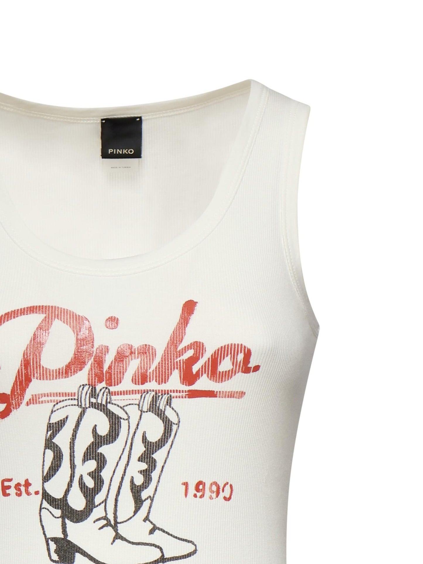 Tank top con stampa vintage