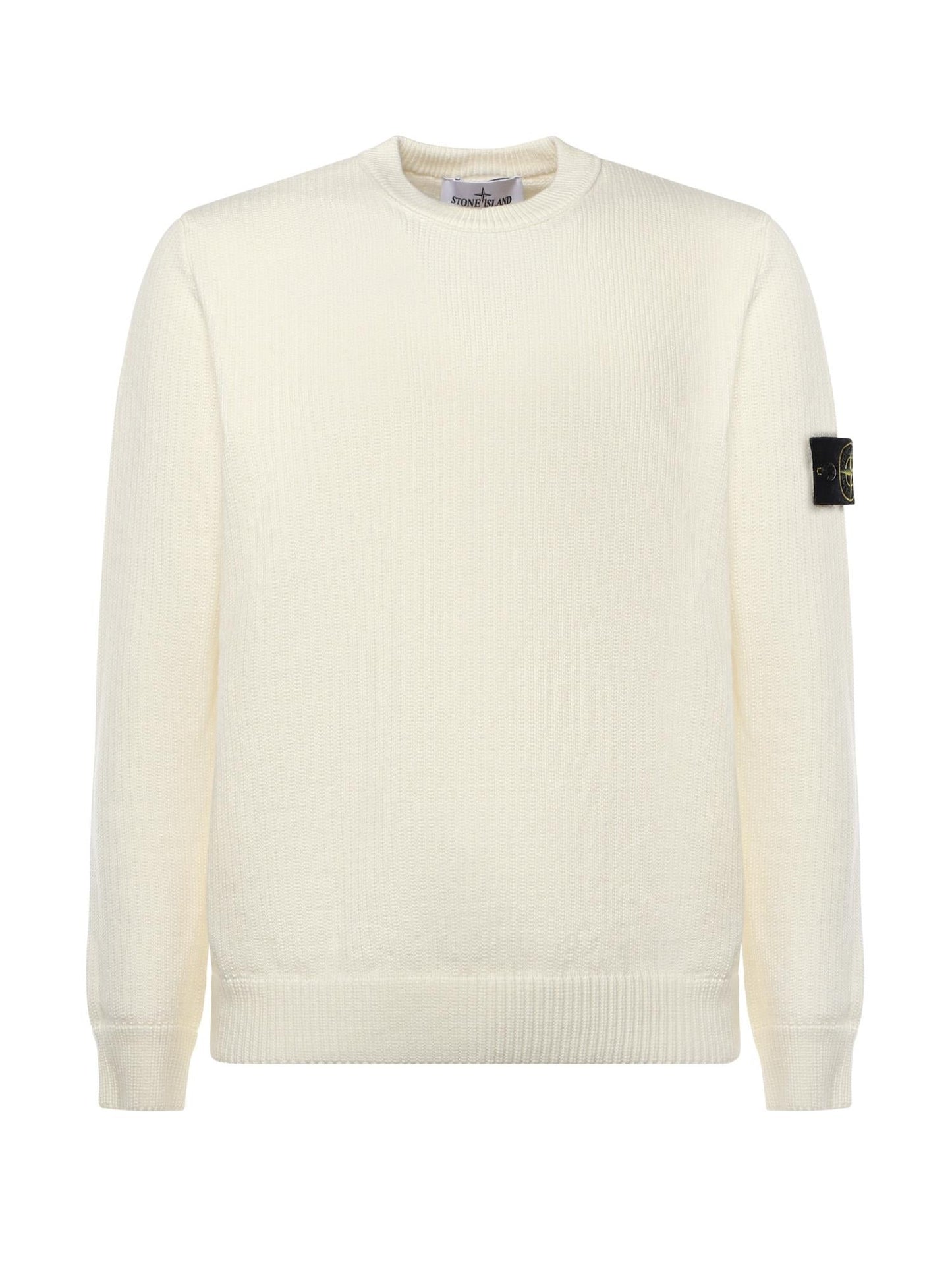 Maglione con bordi a costine