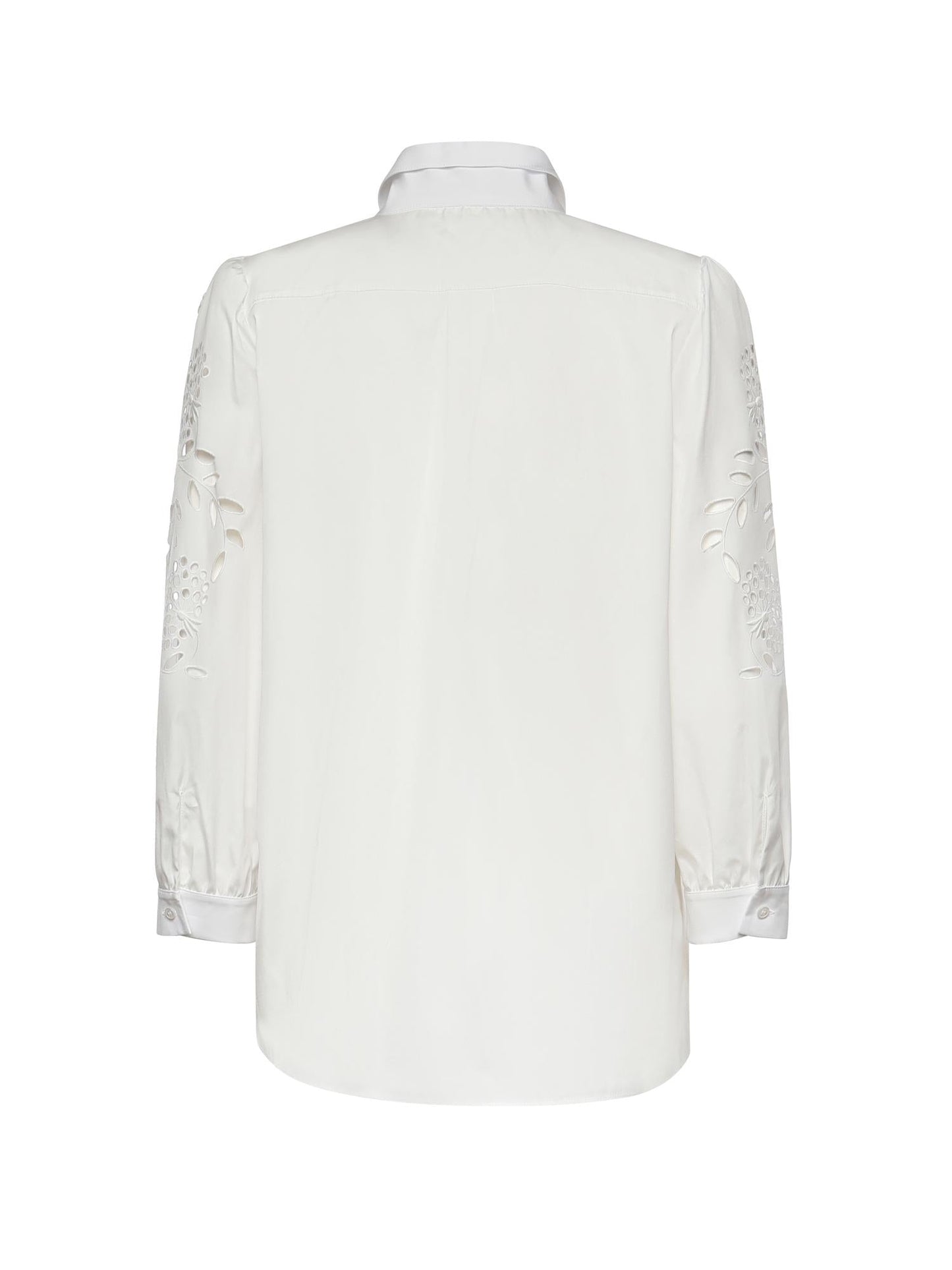 Camicia in popeline ricamata