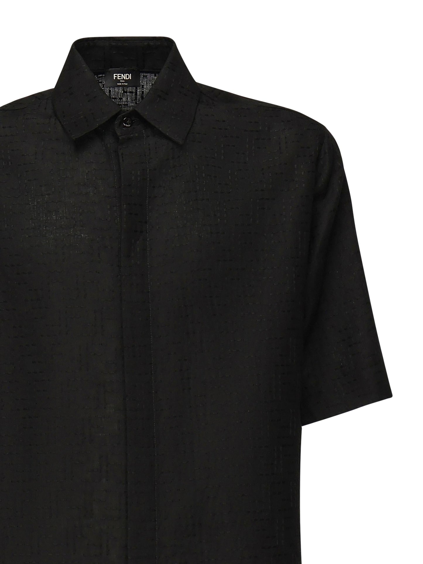 Camicia in Jacquard FF di lino