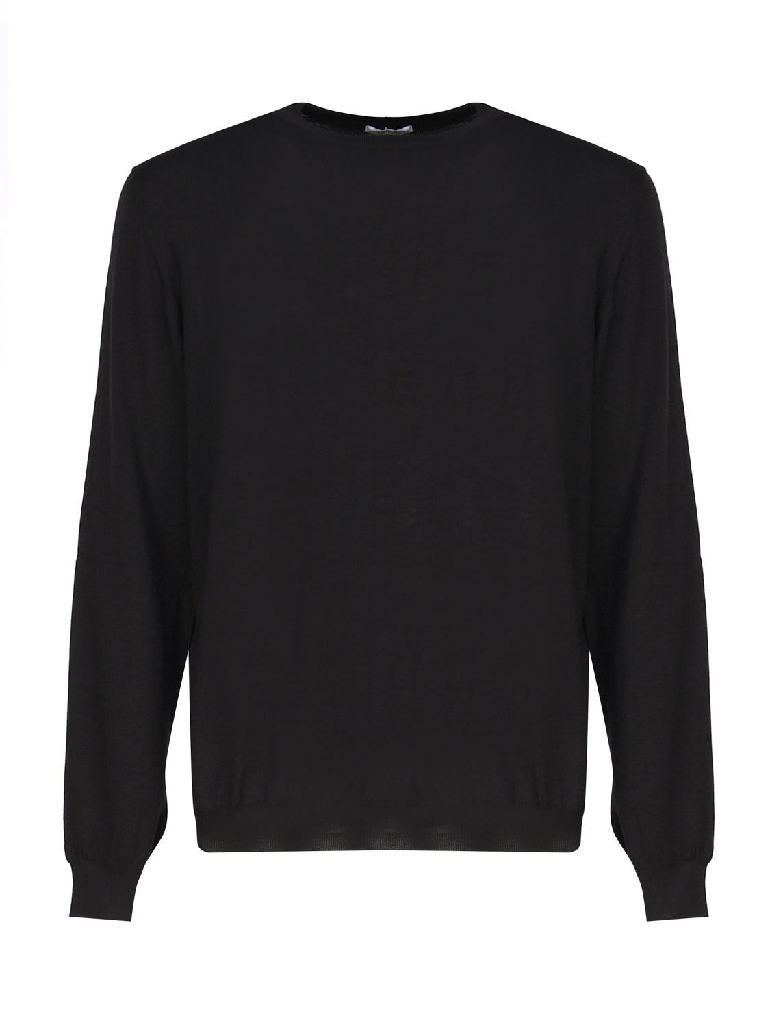 Maglia girocollo in cashmere e seta