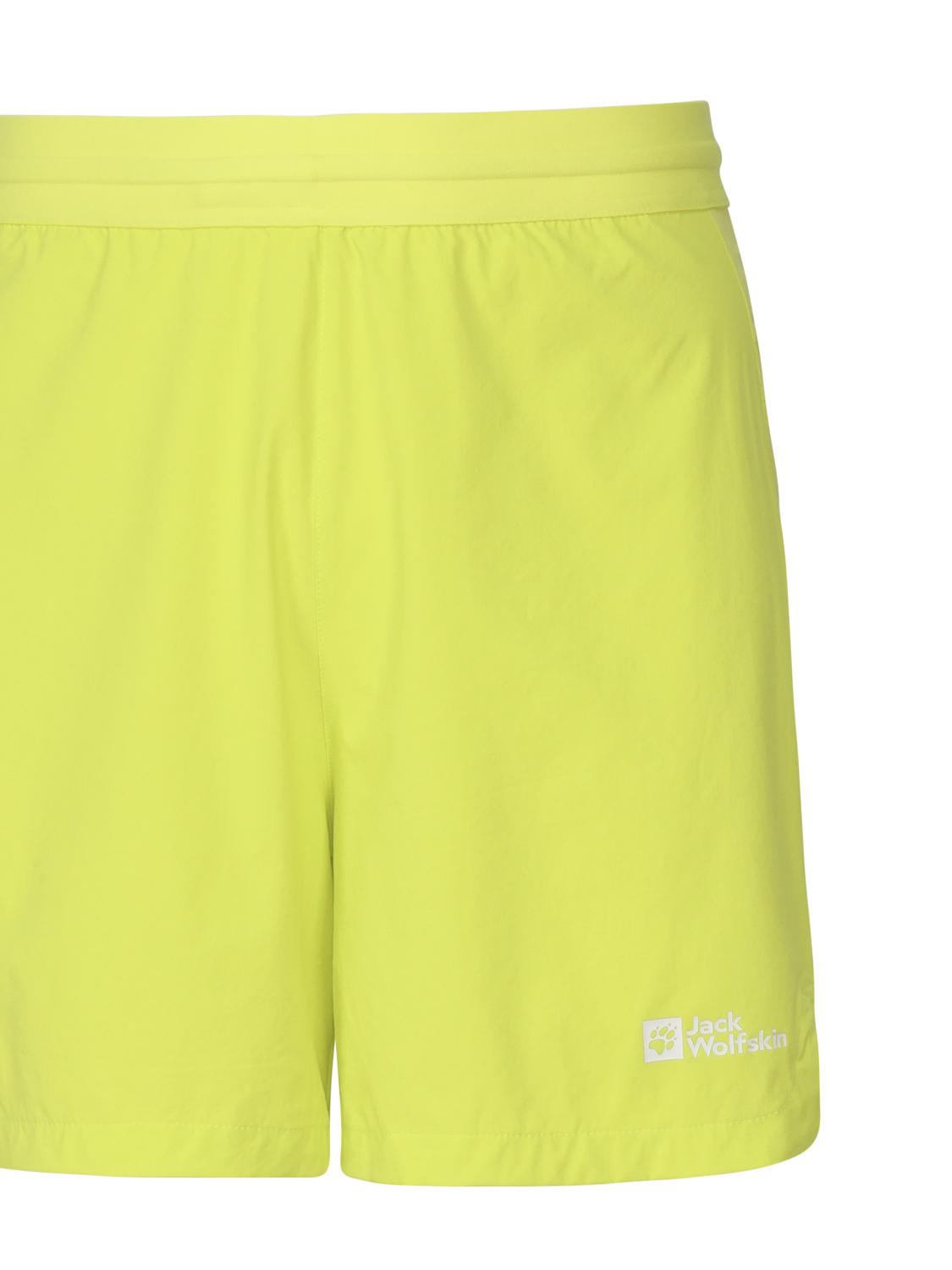 Shorts in tessuto tecnico con logo a contrasto