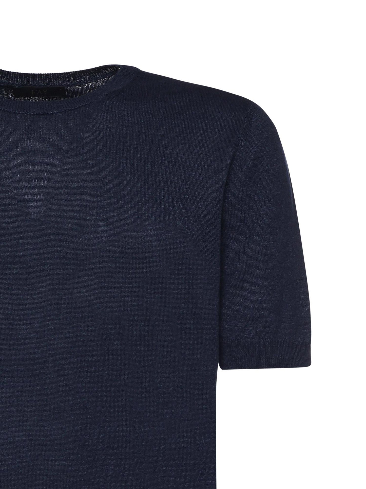 T-shirt in lino e cotone