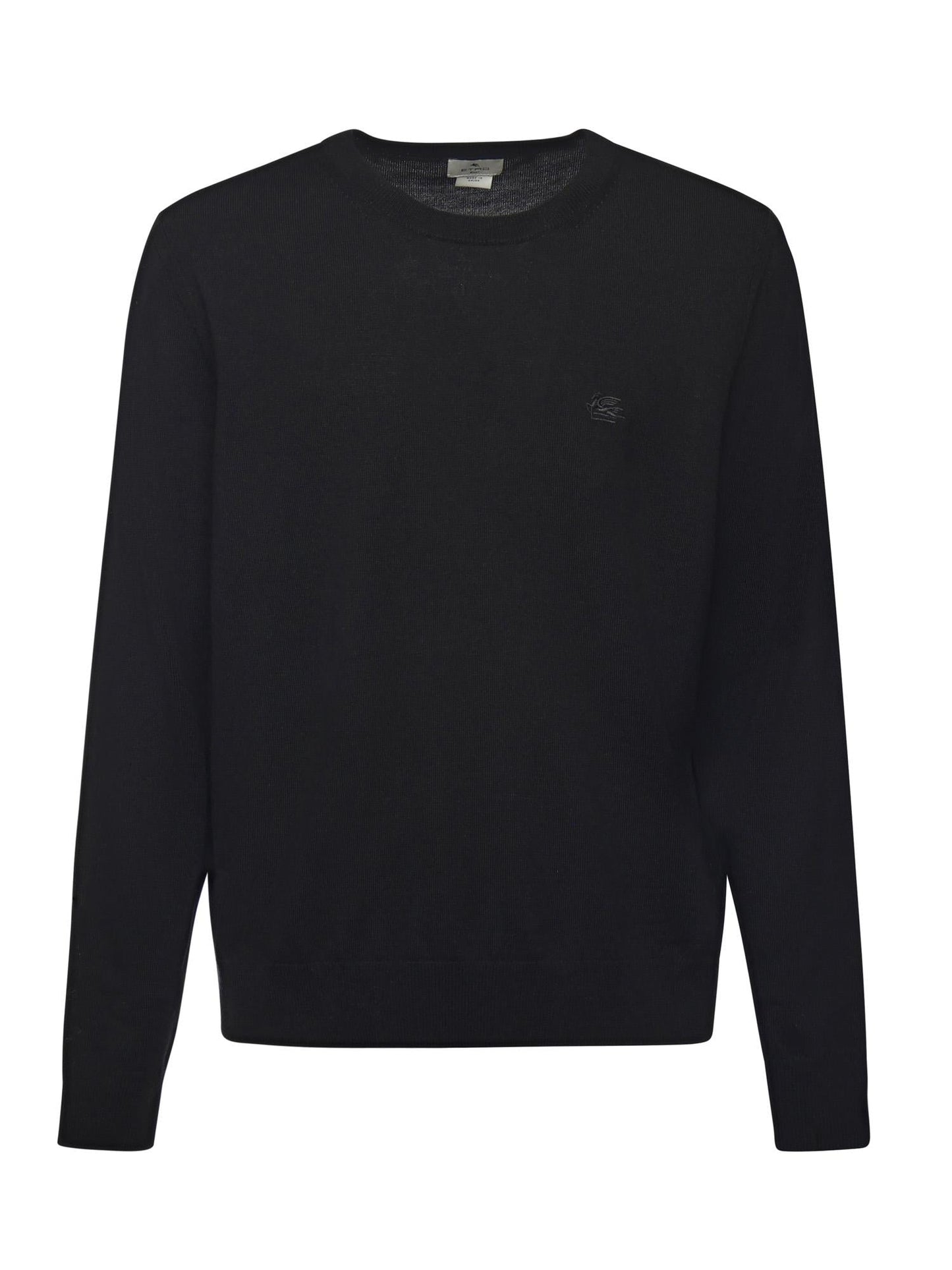 Maglione in lana con monogram ricamato