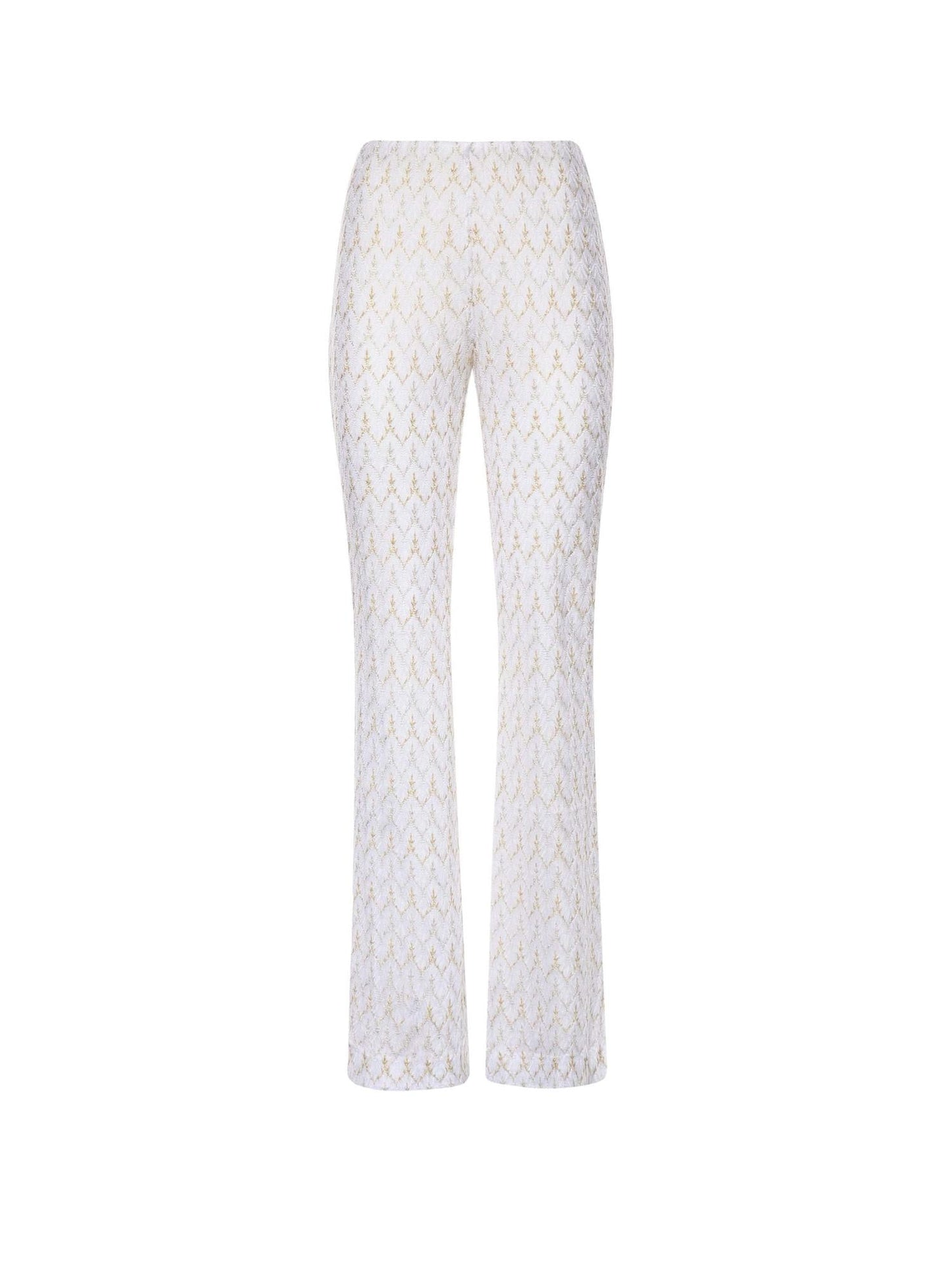 Pantaloni in pizzo zig zag