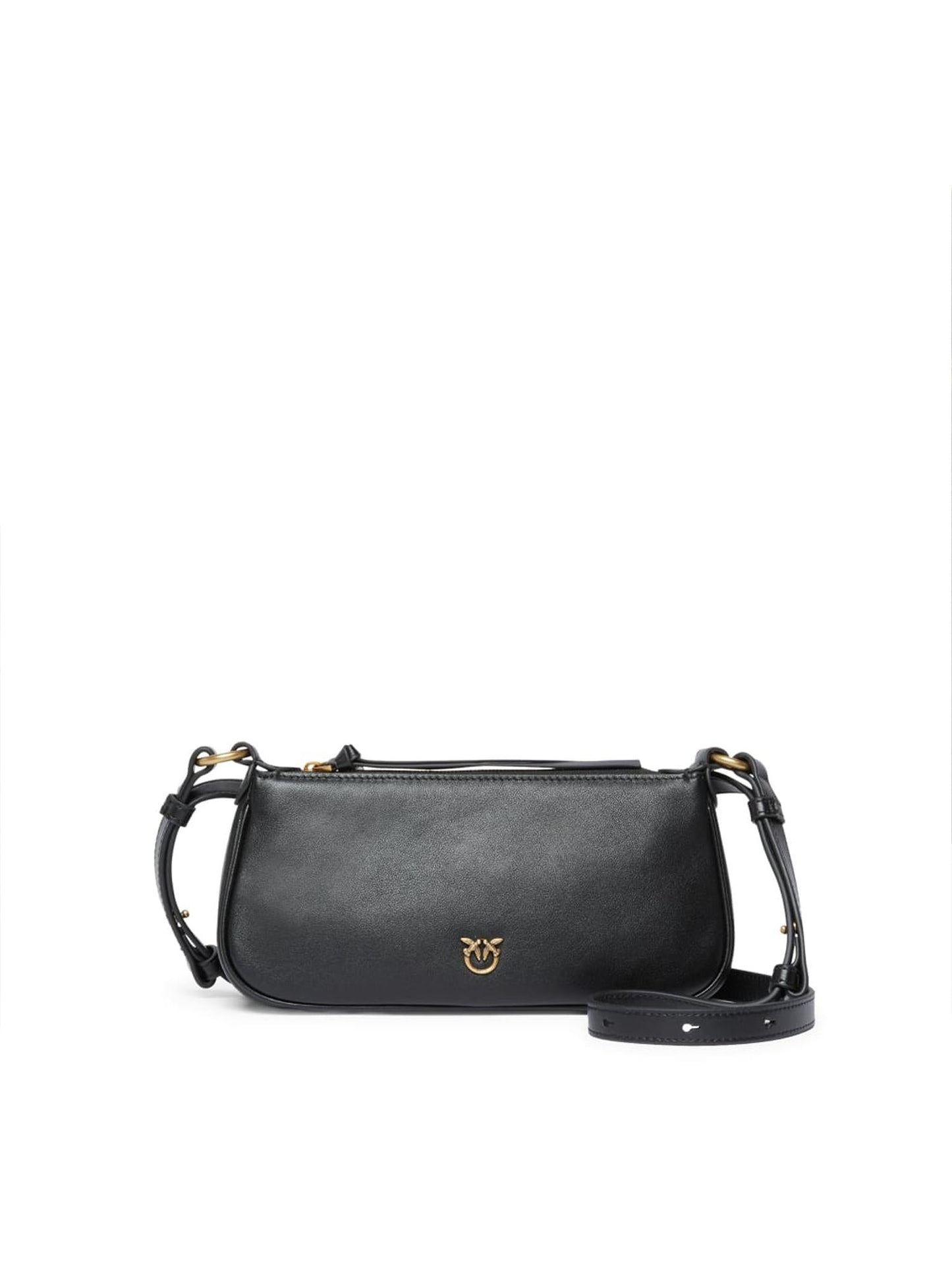 Borsa a tracolla Mini Half Moon Horizontal in pelle