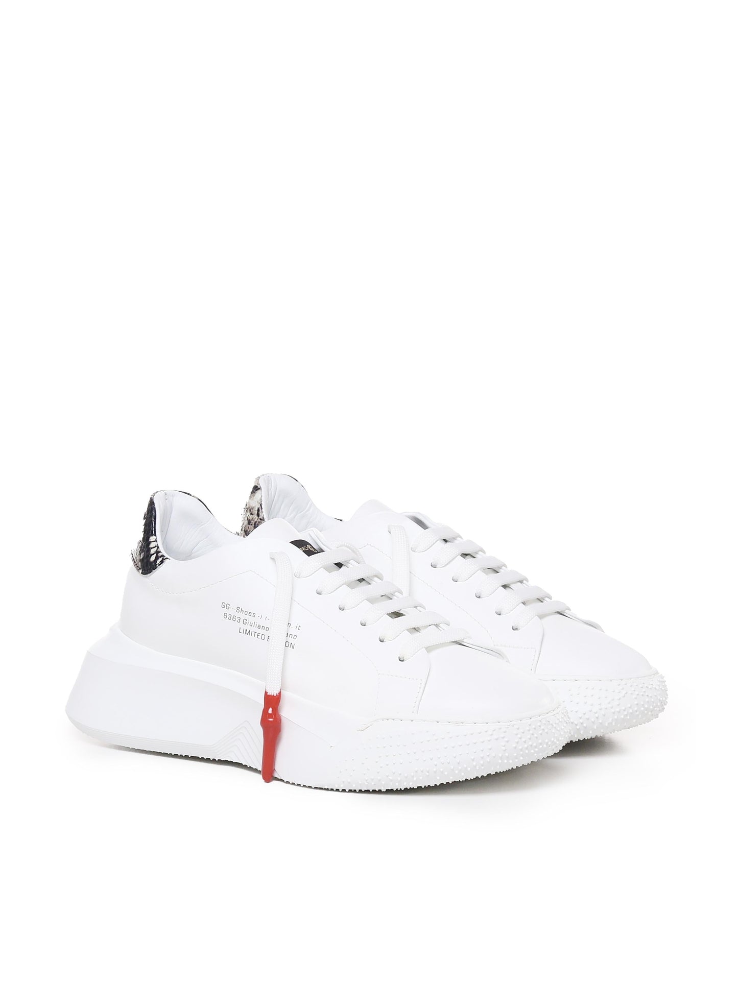 Sneakers Nemesis in nappa con lacci cerati