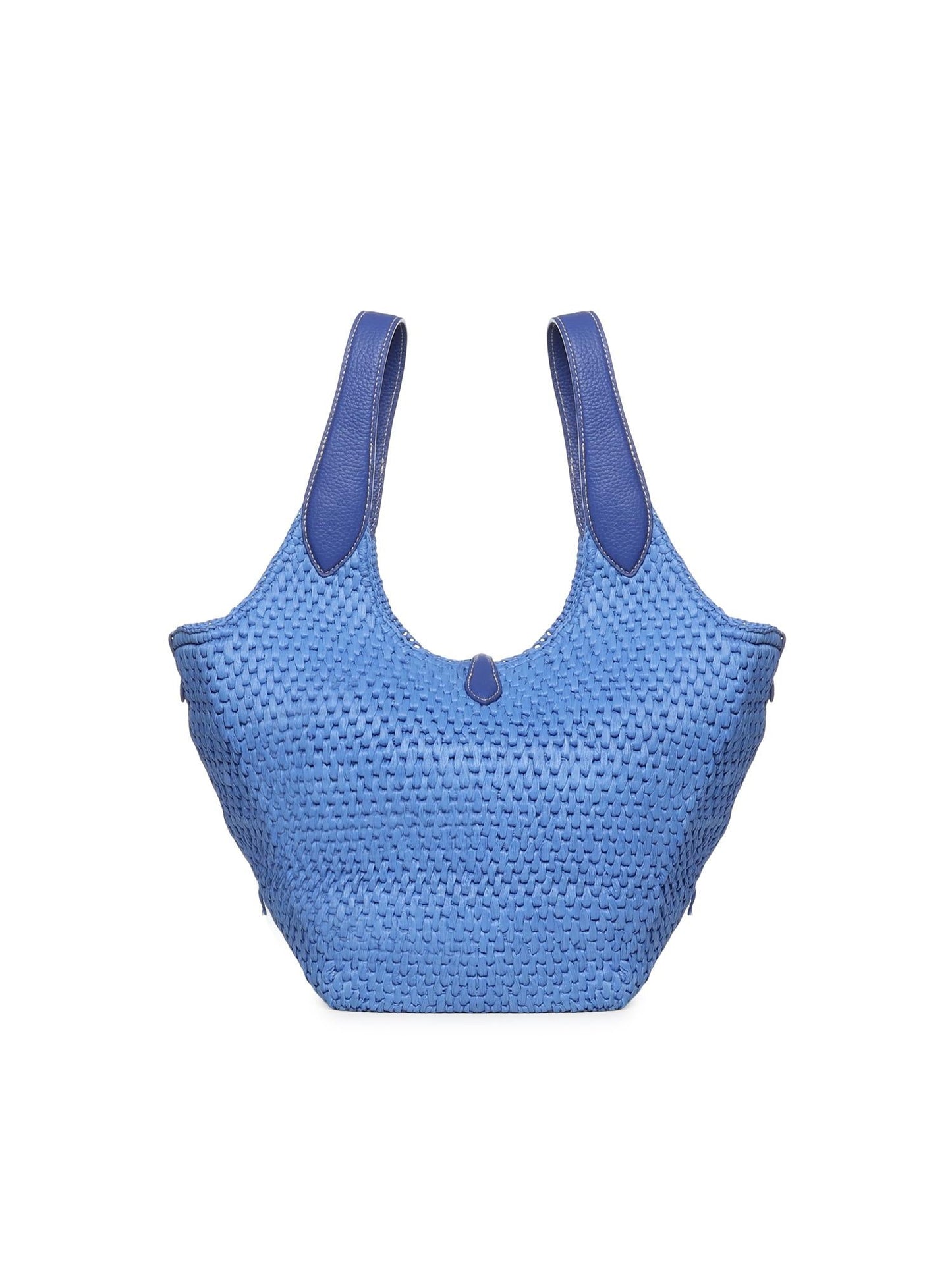 Borsa tote in rafia e viscosa
