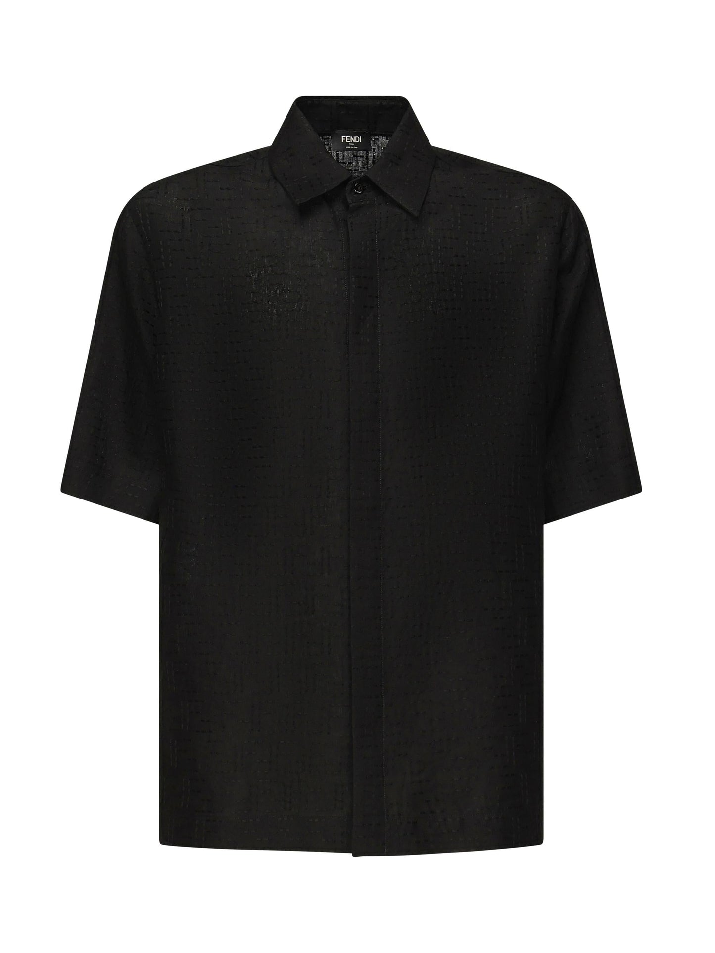 Camicia in Jacquard FF di lino