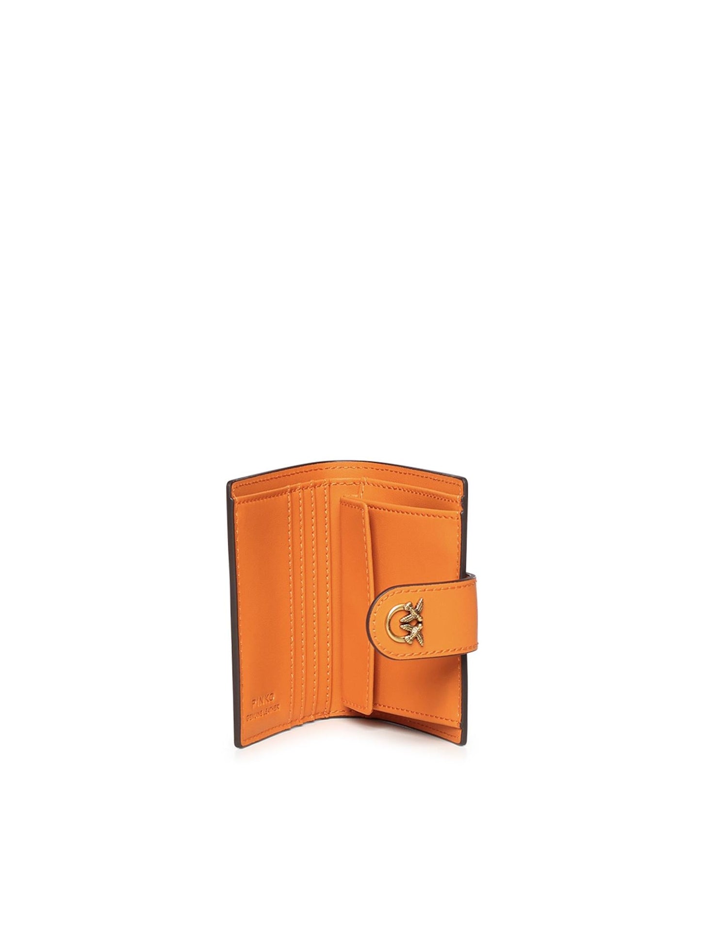 Portafoglio in pelle con logo