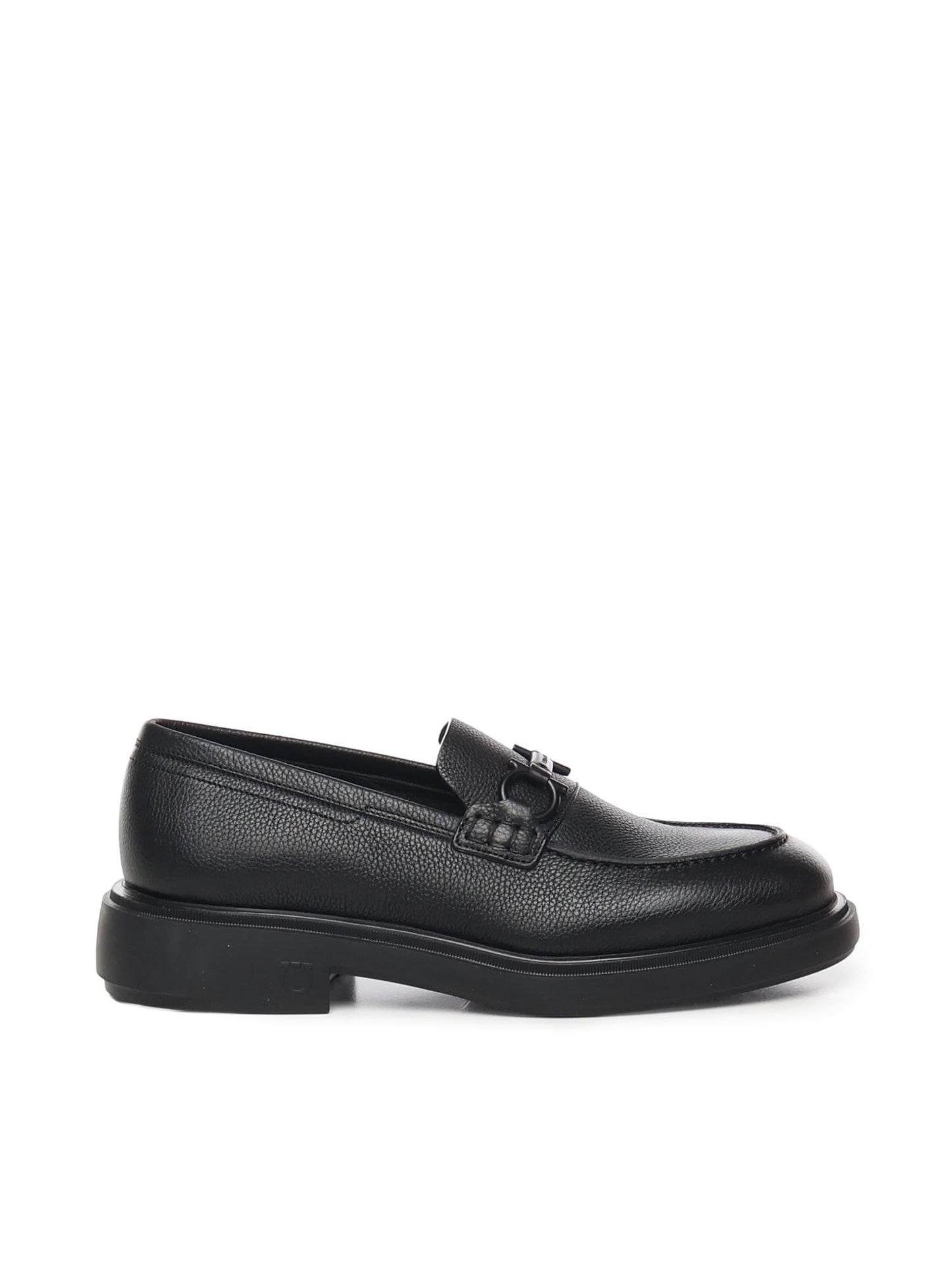 Mocassino con ornamento Gancini