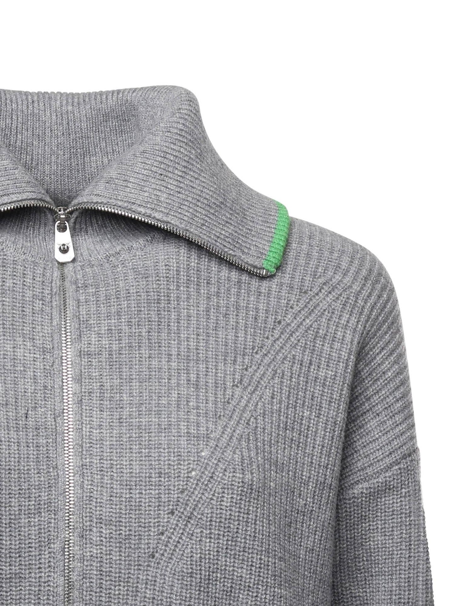 Maglia in lana e cashmere con zip