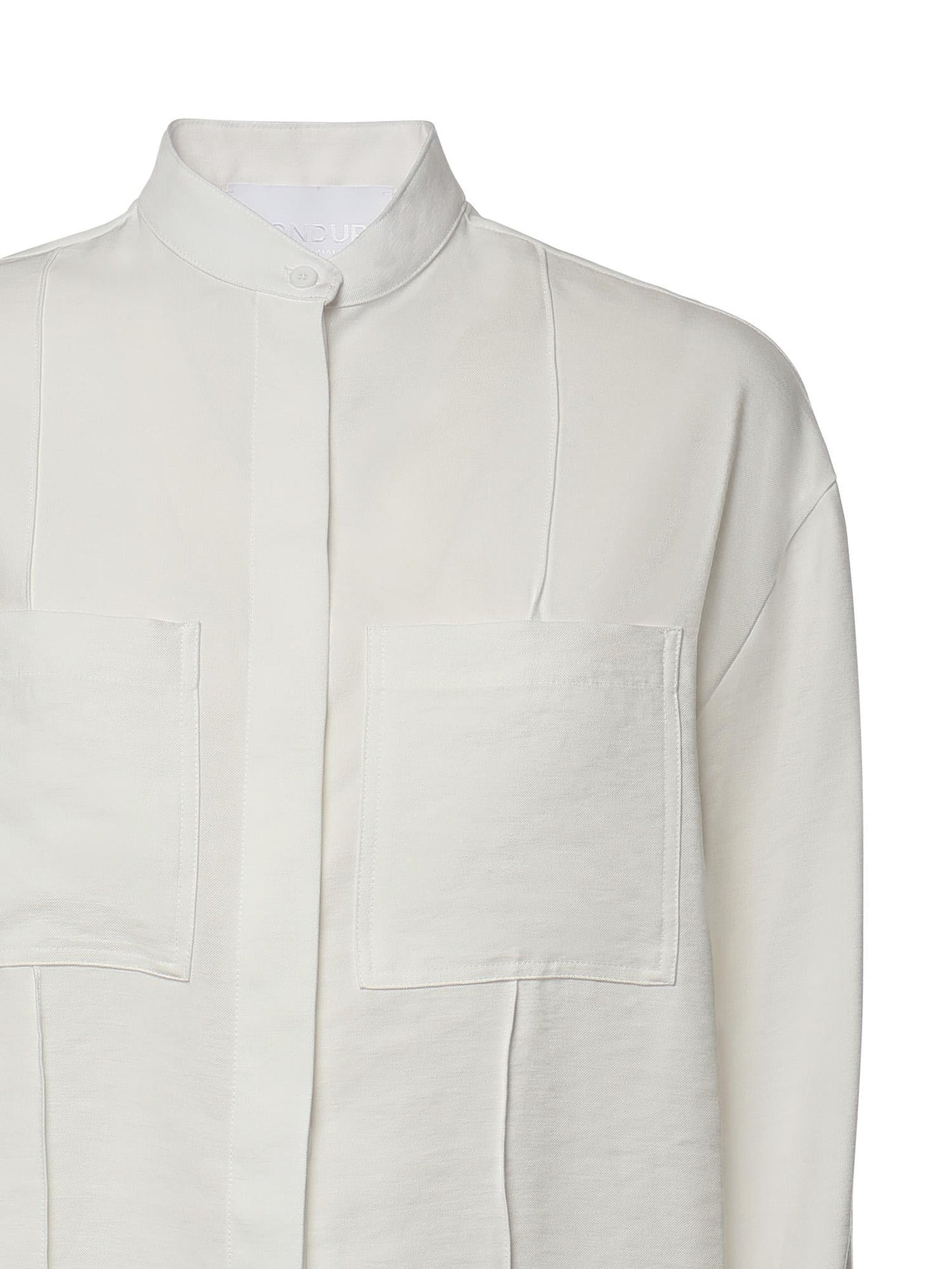 Camicia in gabardina di viscosa