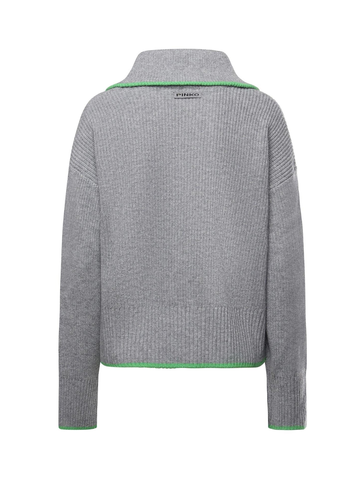 Maglia in lana e cashmere con zip