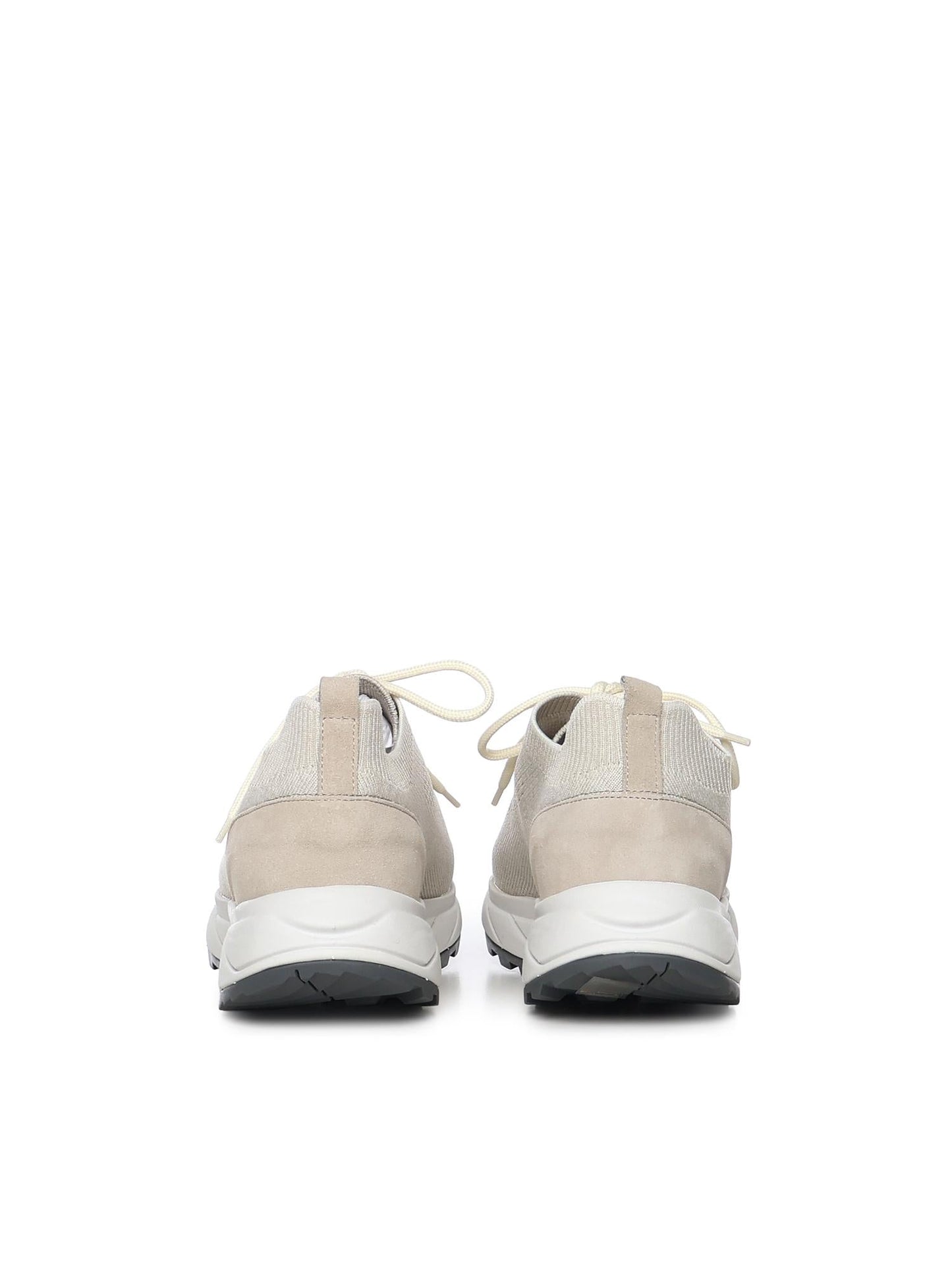 Sneakers in maglia e suede