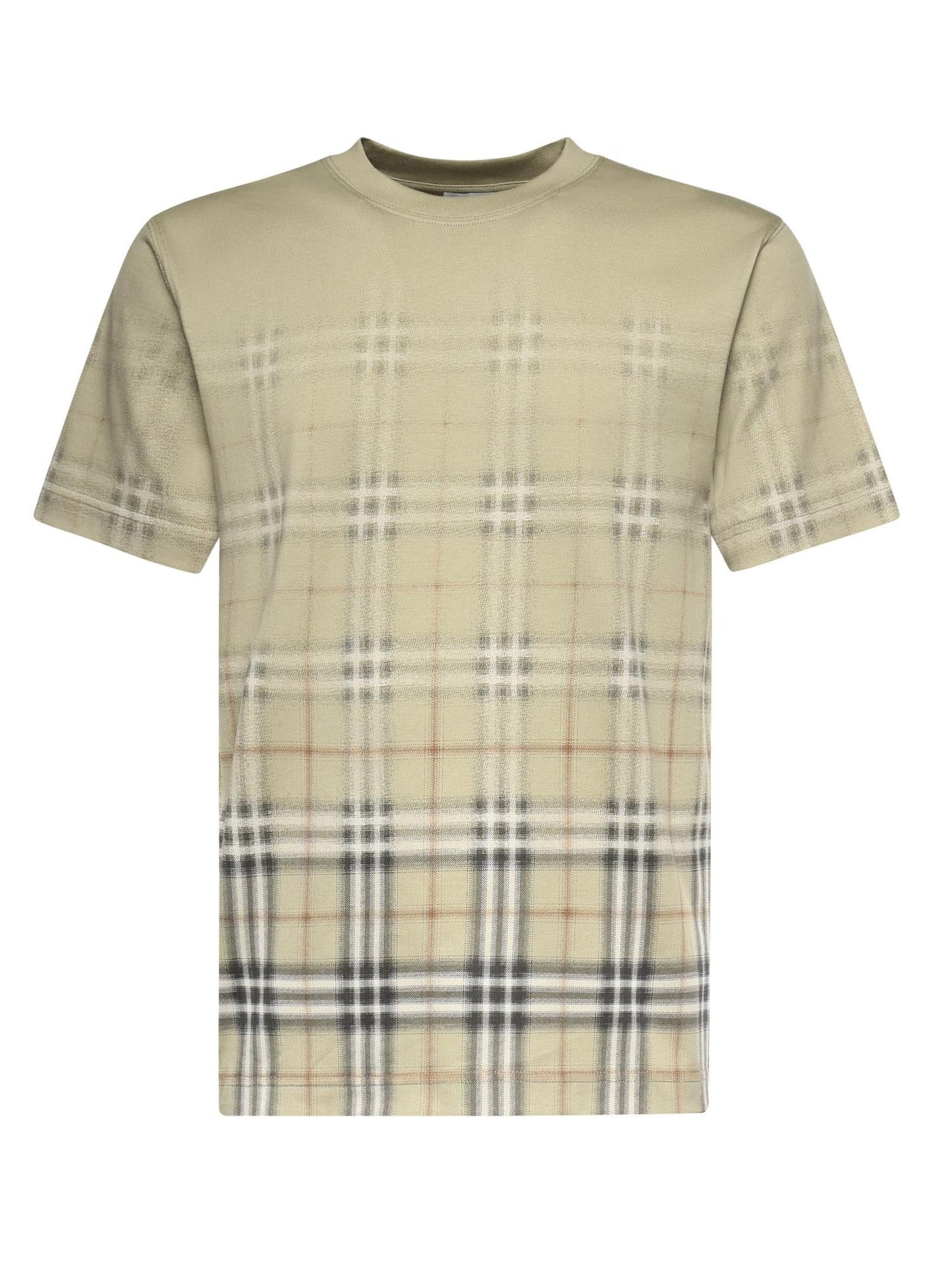 T-shirt in cotone Check sfumato