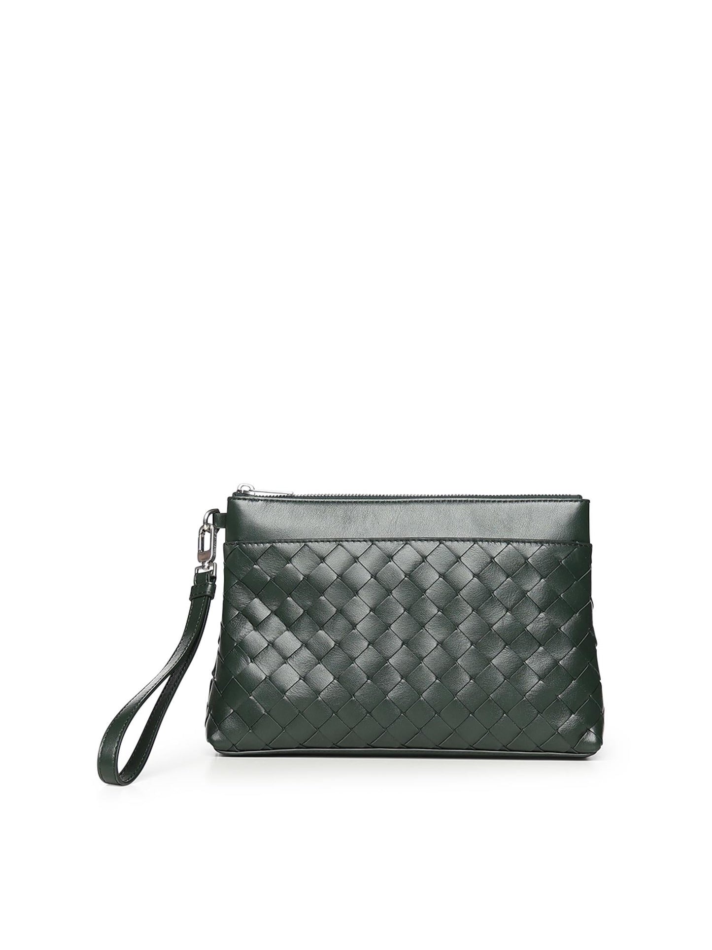 Pochette Intrecciato Prism in pelle
