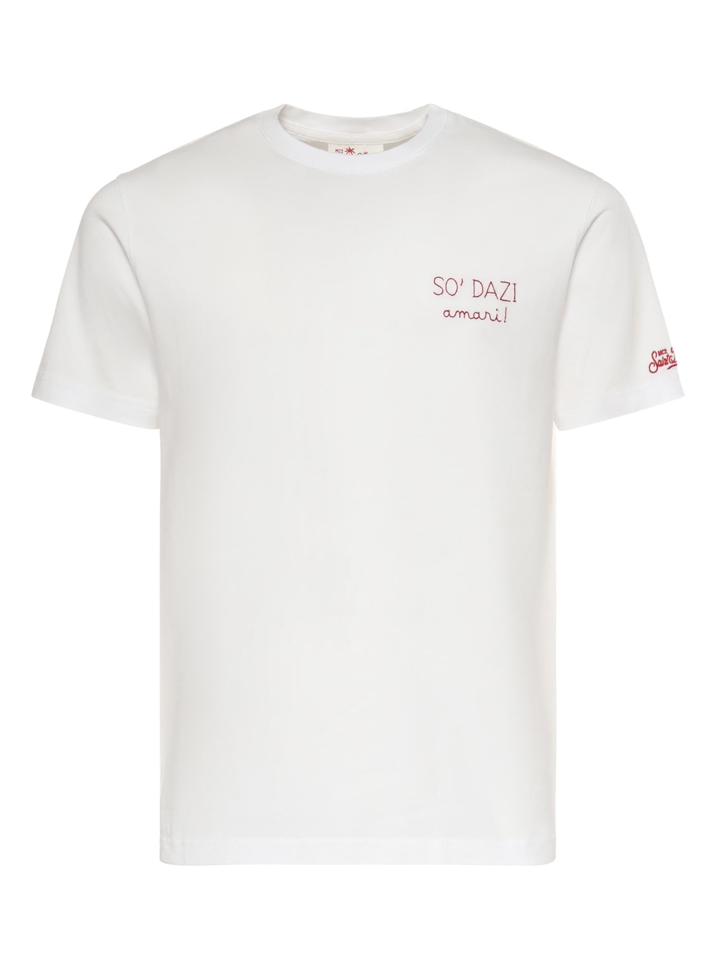 T-shirt in cotone con ricamo