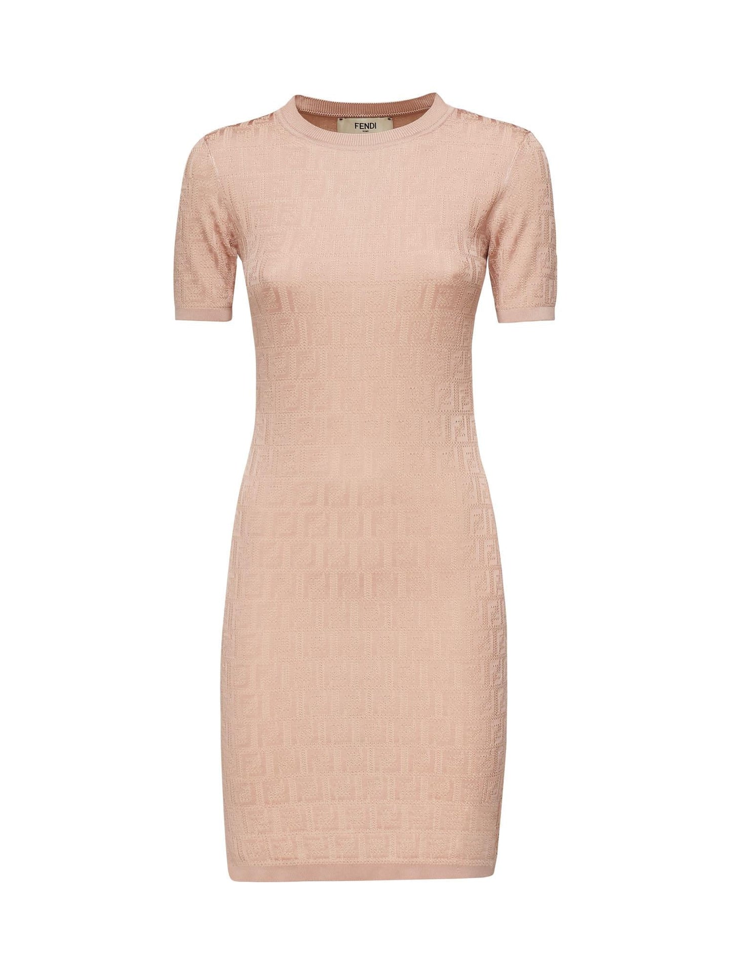 Abito in cotone FF jacquard