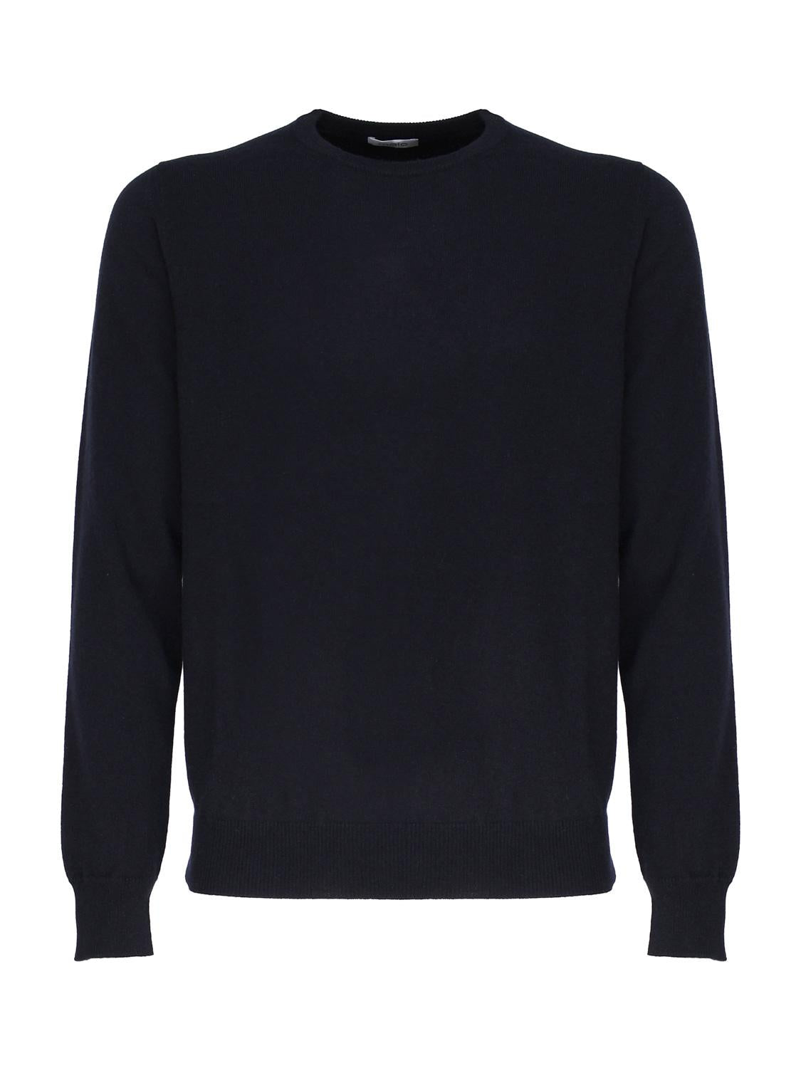 Maglia girocollo in cashmere e seta