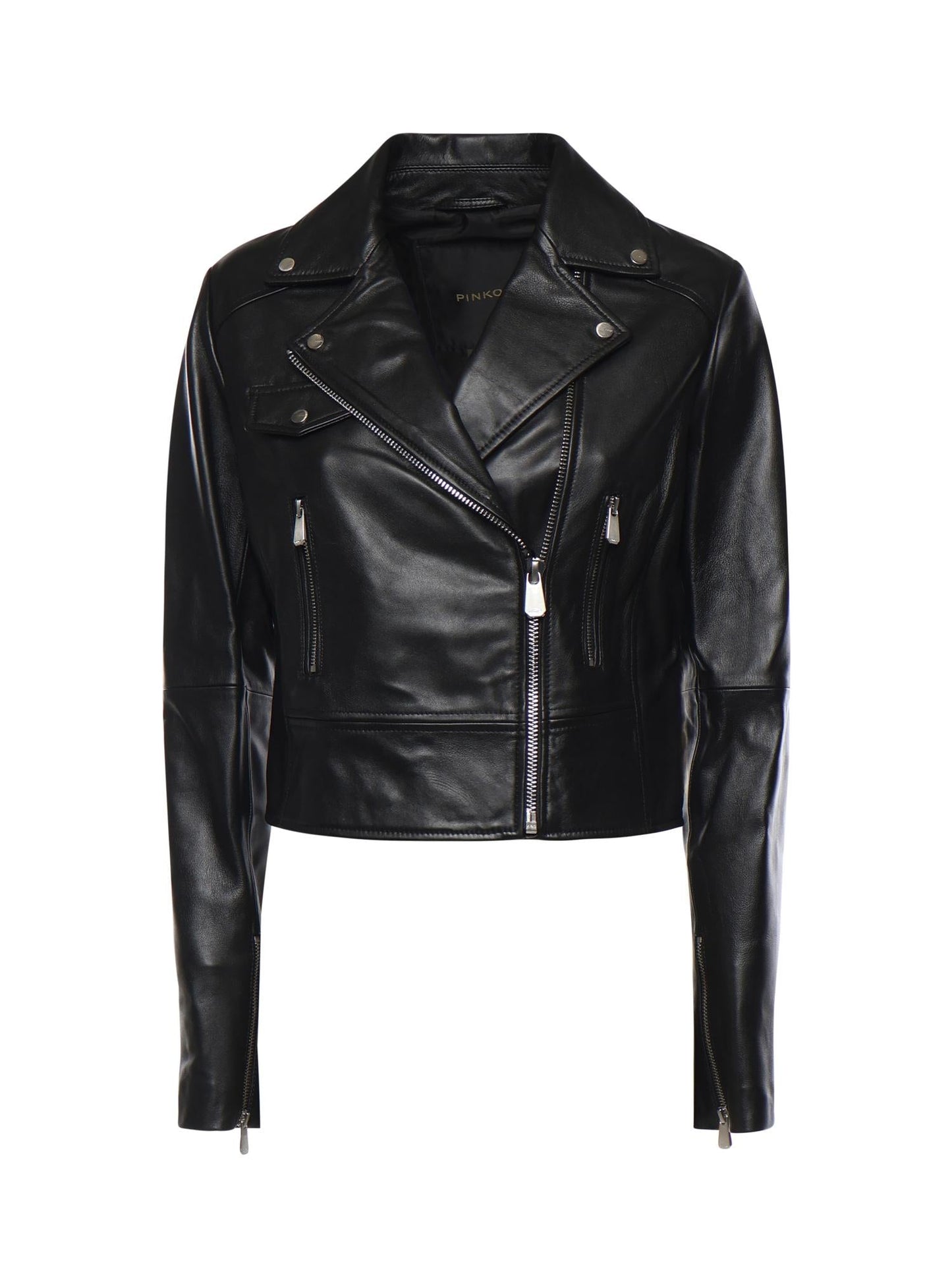 Giacca chiodo stile biker in nappa