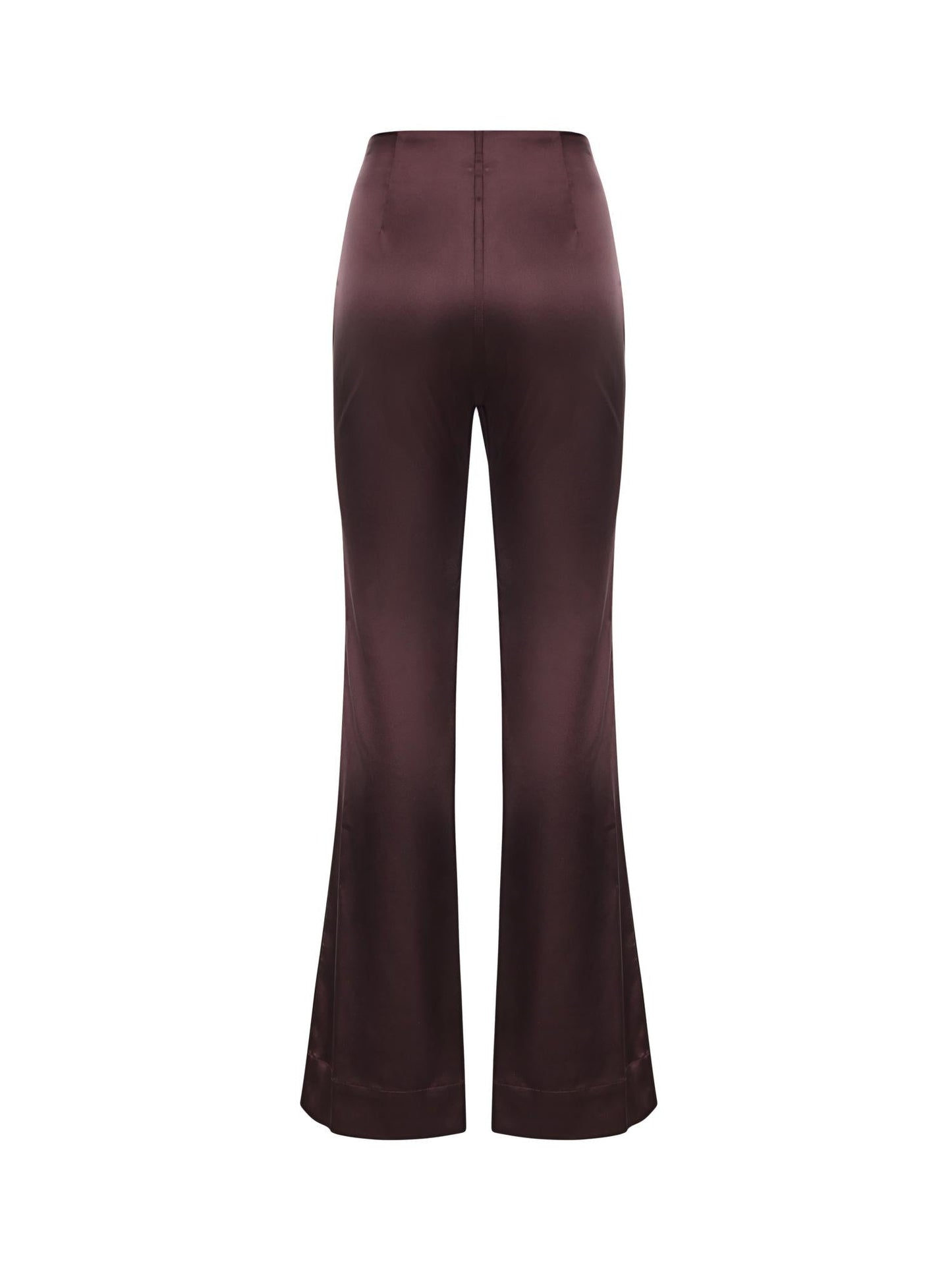 Pantaloni svasati in satin