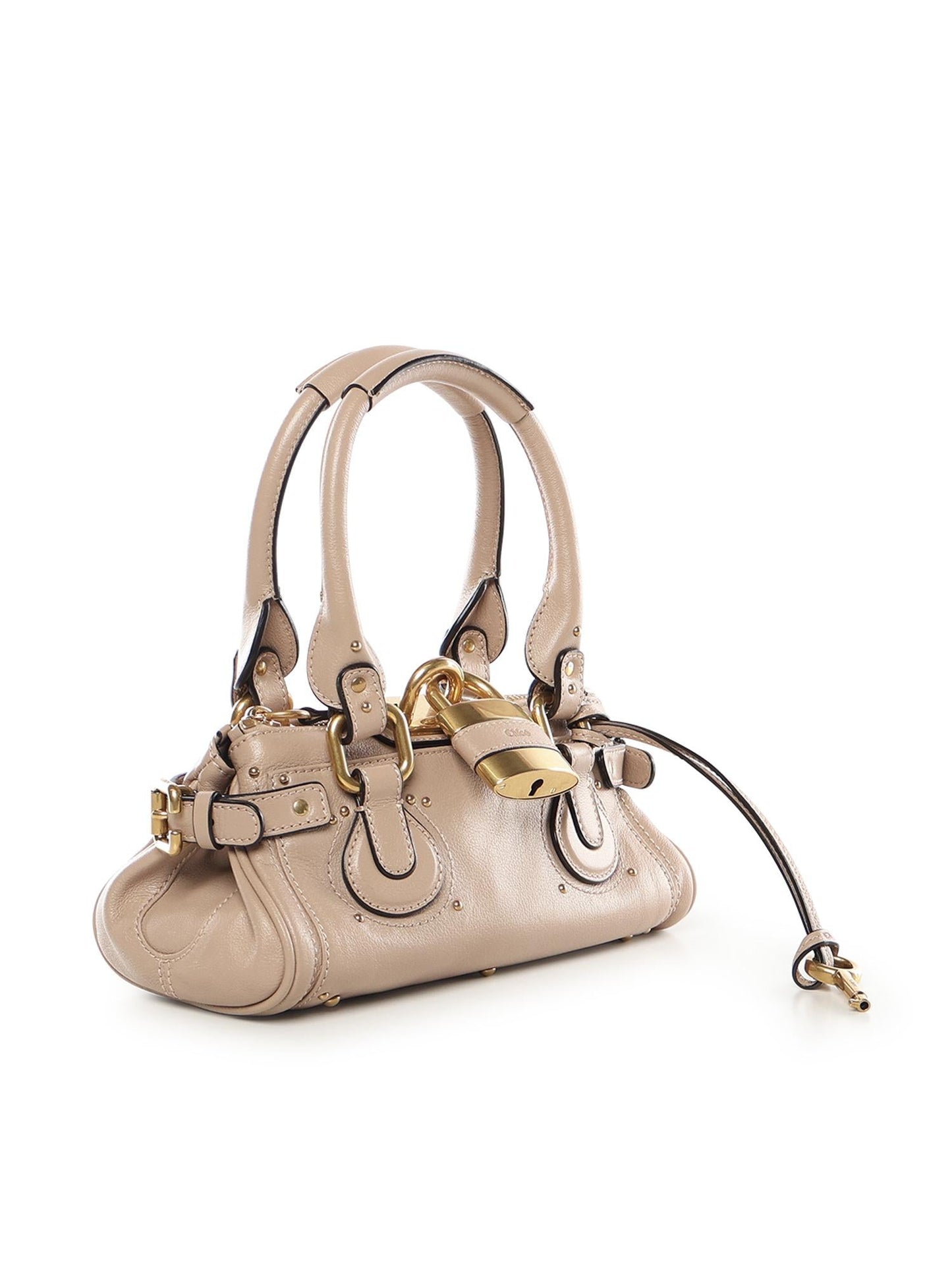 Borsa Paddington piccola in pelle granata