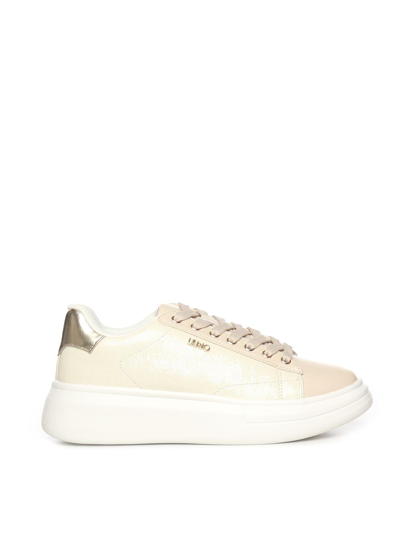 Sneakers platform in pelle
